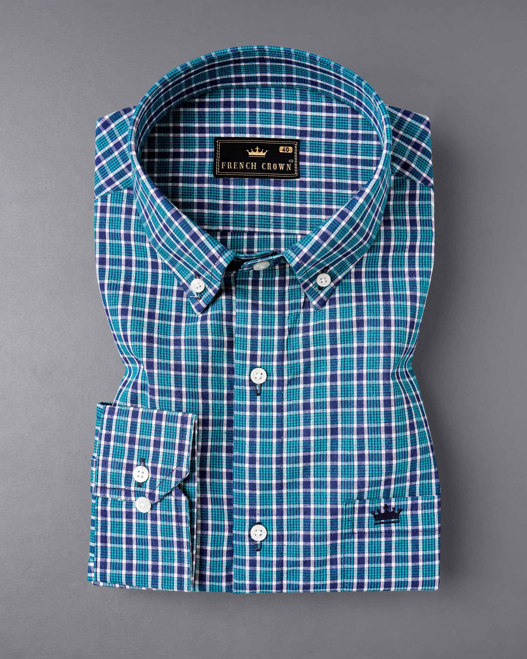 Persian Blue Checkered Premium Cotton Shirt 7611-BD-38,7611-BD-38,7611-BD-39,7611-BD-39,7611-BD-40,7611-BD-40,7611-BD-42,7611-BD-42,7611-BD-44,7611-BD-44,7611-BD-46,7611-BD-46,7611-BD-48,7611-BD-48,7611-BD-50,7611-BD-50,7611-BD-52,7611-BD-52