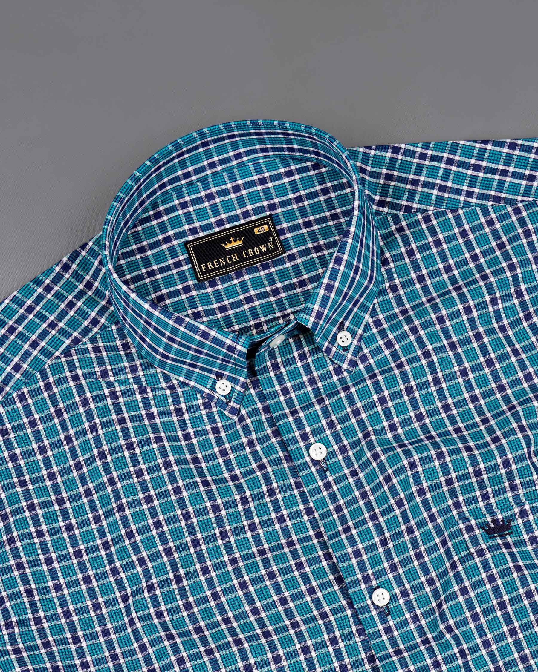 Persian Blue Checkered Premium Cotton Shirt 7611-BD-38,7611-BD-38,7611-BD-39,7611-BD-39,7611-BD-40,7611-BD-40,7611-BD-42,7611-BD-42,7611-BD-44,7611-BD-44,7611-BD-46,7611-BD-46,7611-BD-48,7611-BD-48,7611-BD-50,7611-BD-50,7611-BD-52,7611-BD-52