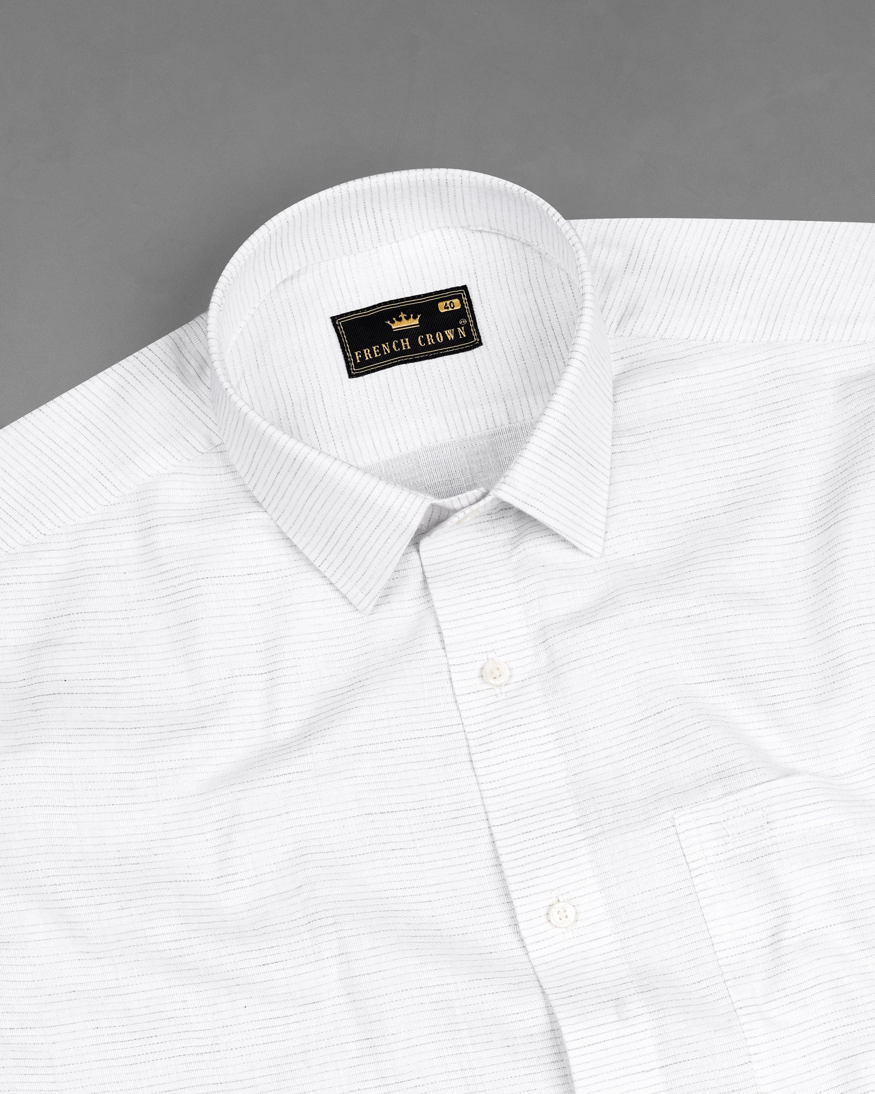 Bright White Striped Dobby Textured Premium Giza Cotton Shirt 7614-38,7614-38,7614-39,7614-39,7614-40,7614-40,7614-42,7614-42,7614-44,7614-44,7614-46,7614-46,7614-48,7614-48,7614-50,7614-50,7614-52,7614-52