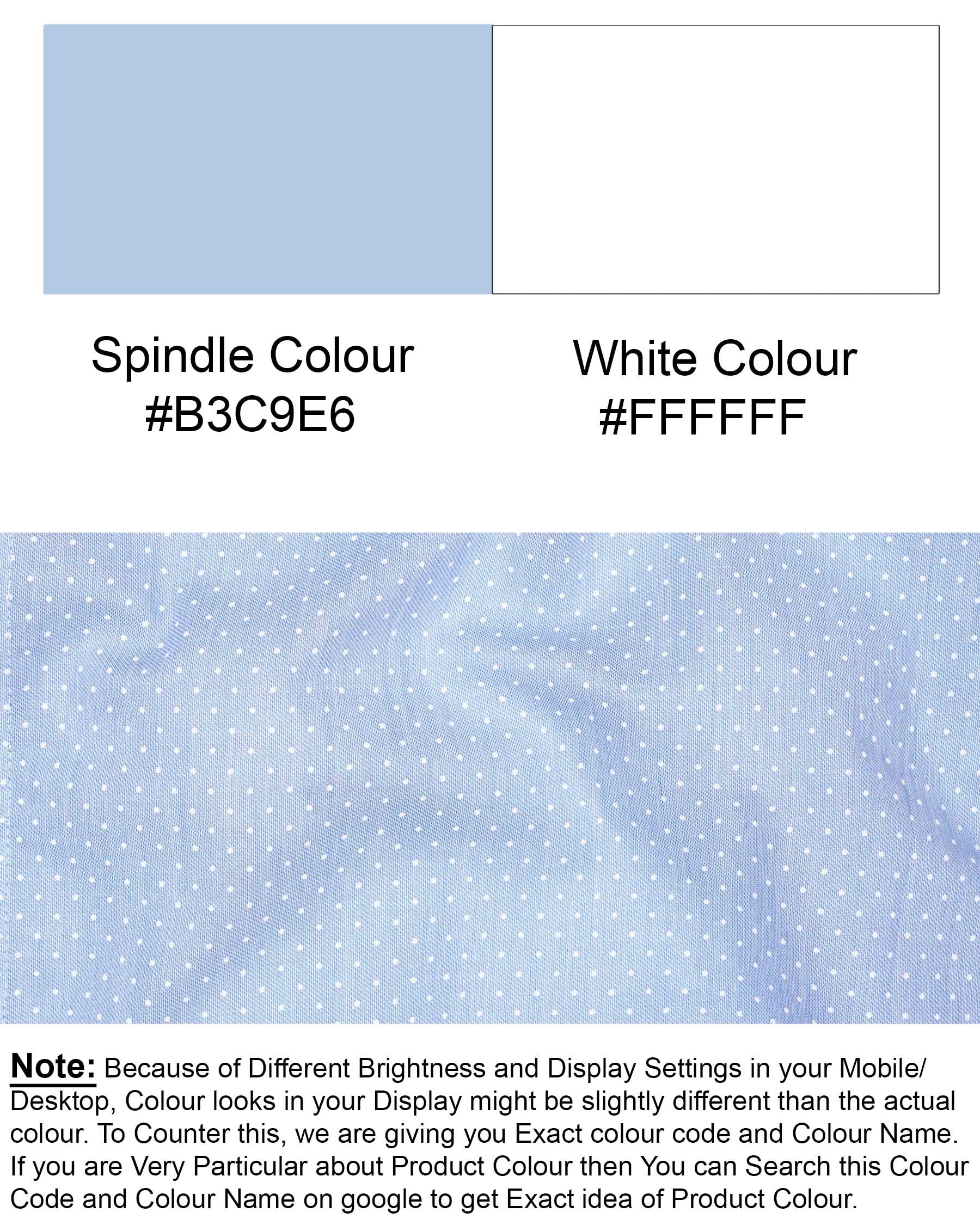 Spindle Blue Polka Dotted with White Collar Dobby Textured Premium Giza Cotton 7617-WCC-BLE-38,7617-WCC-BLE-38,7617-WCC-BLE-39,7617-WCC-BLE-39,7617-WCC-BLE-40,7617-WCC-BLE-40,7617-WCC-BLE-42,7617-WCC-BLE-42,7617-WCC-BLE-44,7617-WCC-BLE-44,7617-WCC-BLE-46,7617-WCC-BLE-46,7617-WCC-BLE-48,7617-WCC-BLE-48,7617-WCC-BLE-50,7617-WCC-BLE-50,7617-WCC-BLE-52,7617-WCC-BLE-52