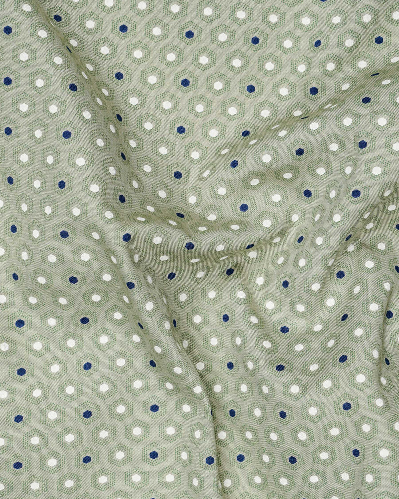 Ash Green Printed Twill Premium Cotton Shirt 7620-CA-38,7620-CA-38,7620-CA-39,7620-CA-39,7620-CA-40,7620-CA-40,7620-CA-42,7620-CA-42,7620-CA-44,7620-CA-44,7620-CA-46,7620-CA-46,7620-CA-48,7620-CA-48,7620-CA-50,7620-CA-50,7620-CA-52,7620-CA-52