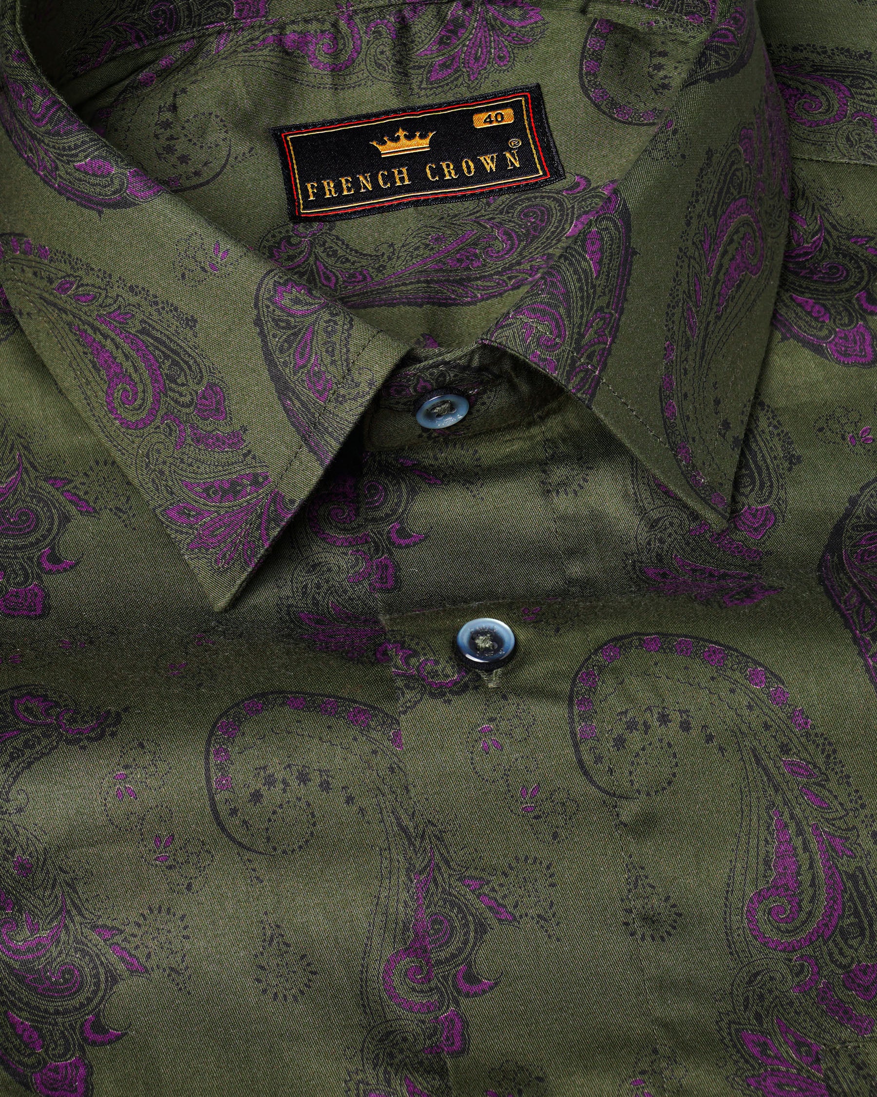 Cactus Green Paisley Printed  Soft Premium Cotton Shirt 7629-GR-38,7629-GR-38,7629-GR-39,7629-GR-39,7629-GR-40,7629-GR-40,7629-GR-42,7629-GR-42,7629-GR-44,7629-GR-44,7629-GR-46,7629-GR-46,7629-GR-48,7629-GR-48,7629-GR-50,7629-GR-50,7629-GR-52,7629-GR-52