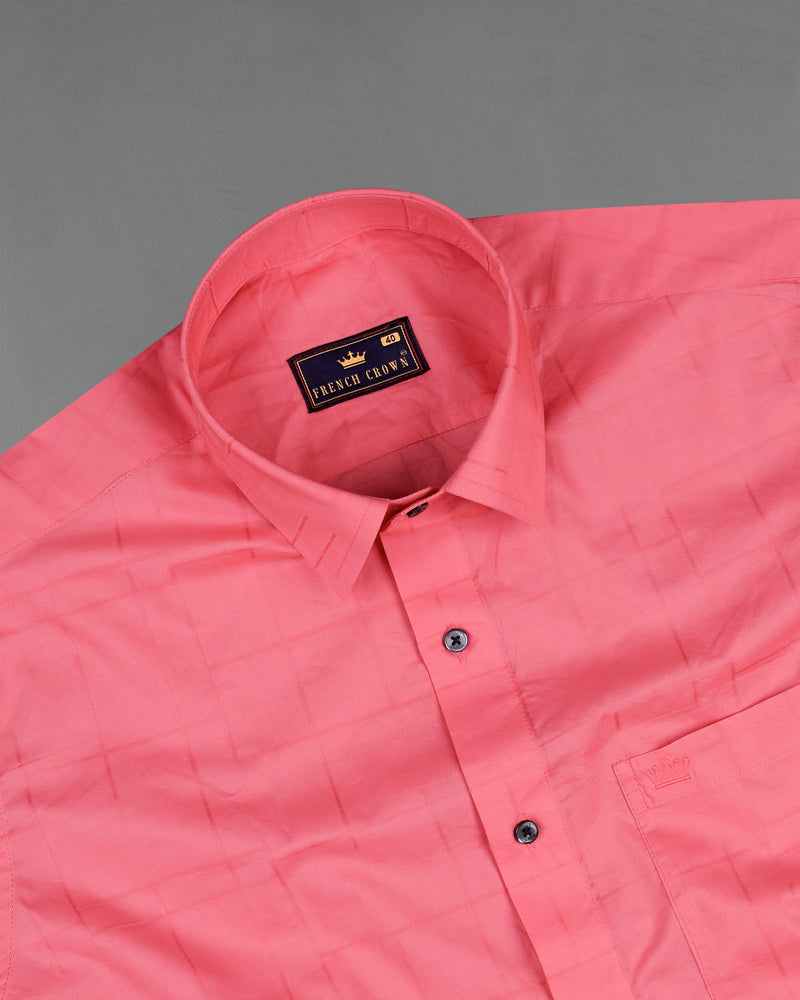 Froly Pink Plaid Dobby Textured Premium Giza Cotton Shirt 7630-BLK-38,7630-BLK-38,7630-BLK-39,7630-BLK-39,7630-BLK-40,7630-BLK-40,7630-BLK-42,7630-BLK-42,7630-BLK-44,7630-BLK-44,7630-BLK-46,7630-BLK-46,7630-BLK-48,7630-BLK-48,7630-BLK-50,7630-BLK-50,7630-BLK-52,7630-BLK-52