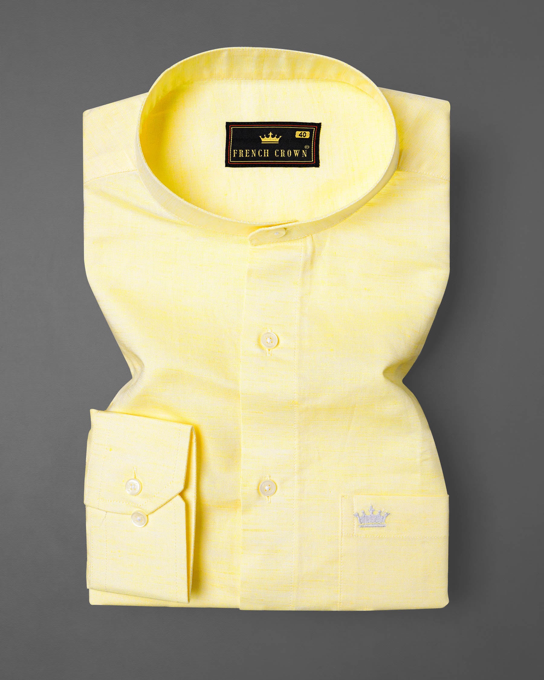 Parchment Yellow Luxurious Linen Shirt 7631-38,7631-38,7631-39,7631-39,7631-40,7631-40,7631-42,7631-42,7631-44,7631-44,7631-46,7631-46,7631-48,7631-48,7631-50,7631-50,7631-52,7631-52