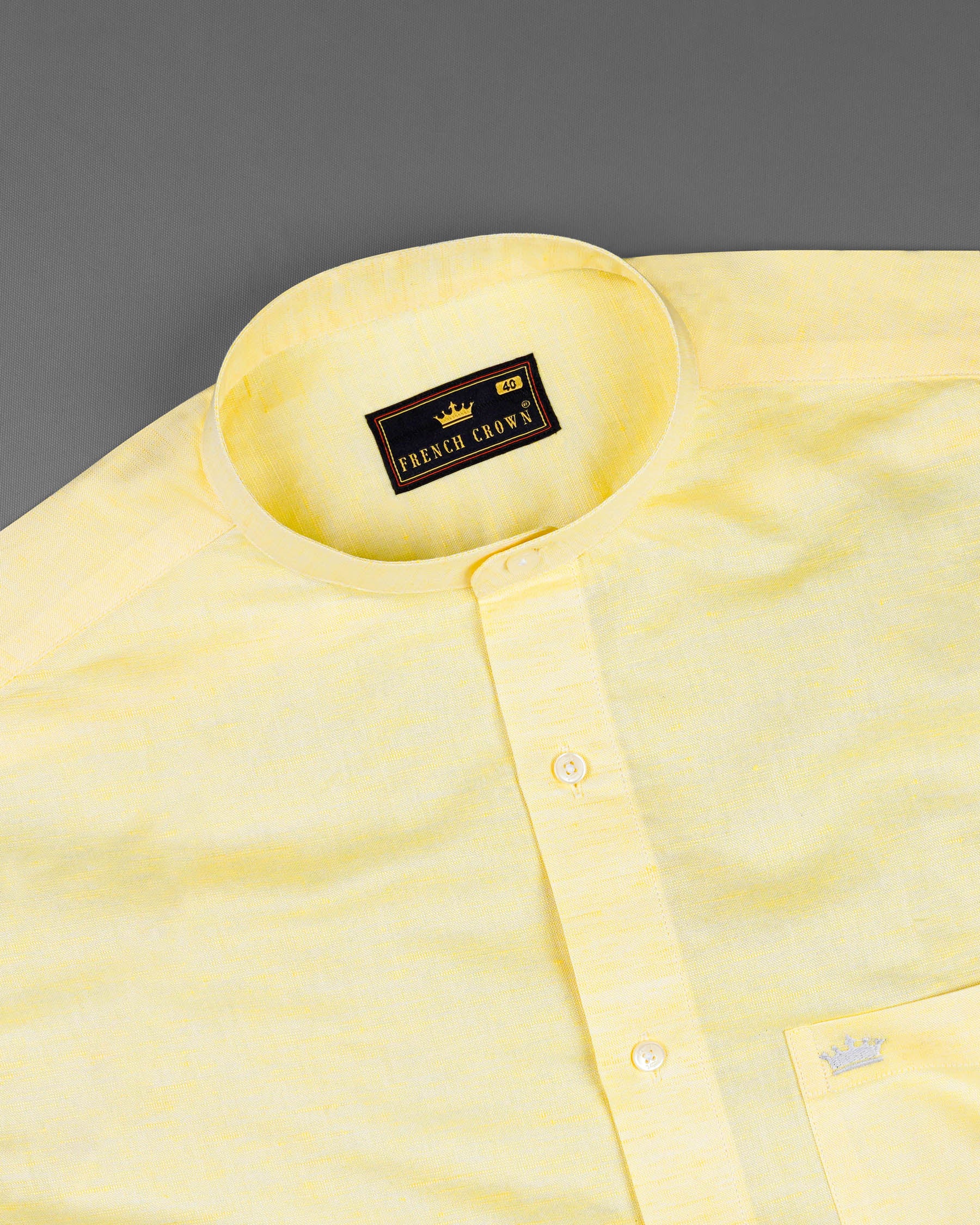 Parchment Yellow Luxurious Linen Shirt 7631-38,7631-38,7631-39,7631-39,7631-40,7631-40,7631-42,7631-42,7631-44,7631-44,7631-46,7631-46,7631-48,7631-48,7631-50,7631-50,7631-52,7631-52