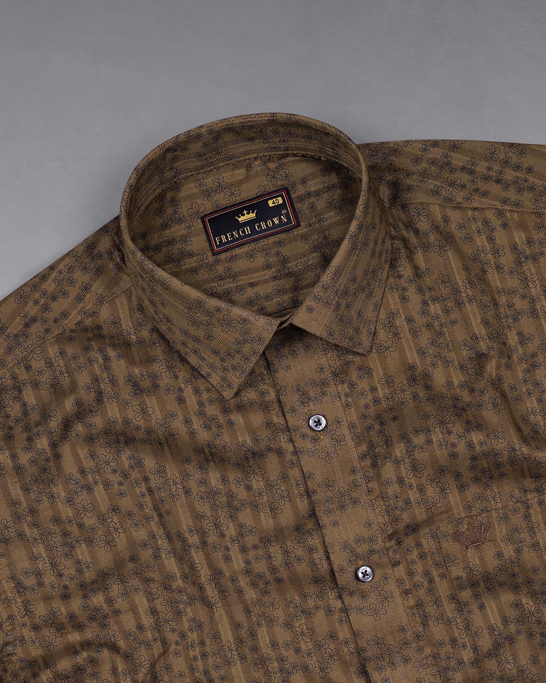 Deep Coffee Brown Ditzy Floral Dobby Textured Premium Giza Cotton Shirt 7645-BLK-38,7645-BLK-38,7645-BLK-39,7645-BLK-39,7645-BLK-40,7645-BLK-40,7645-BLK-42,7645-BLK-42,7645-BLK-44,7645-BLK-44,7645-BLK-46,7645-BLK-46,7645-BLK-48,7645-BLK-48,7645-BLK-50,7645-BLK-50,7645-BLK-52,7645-BLK-52