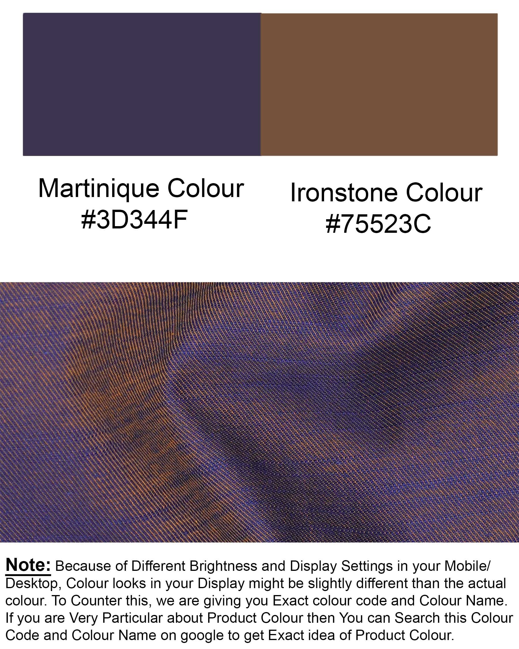 Martinique Blue with Ironstone Brown Two Tone Chambray Chambray Shirt 7647-CA-38,7647-CA-38,7647-CA-39,7647-CA-39,7647-CA-40,7647-CA-40,7647-CA-42,7647-CA-42,7647-CA-44,7647-CA-44,7647-CA-46,7647-CA-46,7647-CA-48,7647-CA-48,7647-CA-50,7647-CA-50,7647-CA-52,7647-CA-52