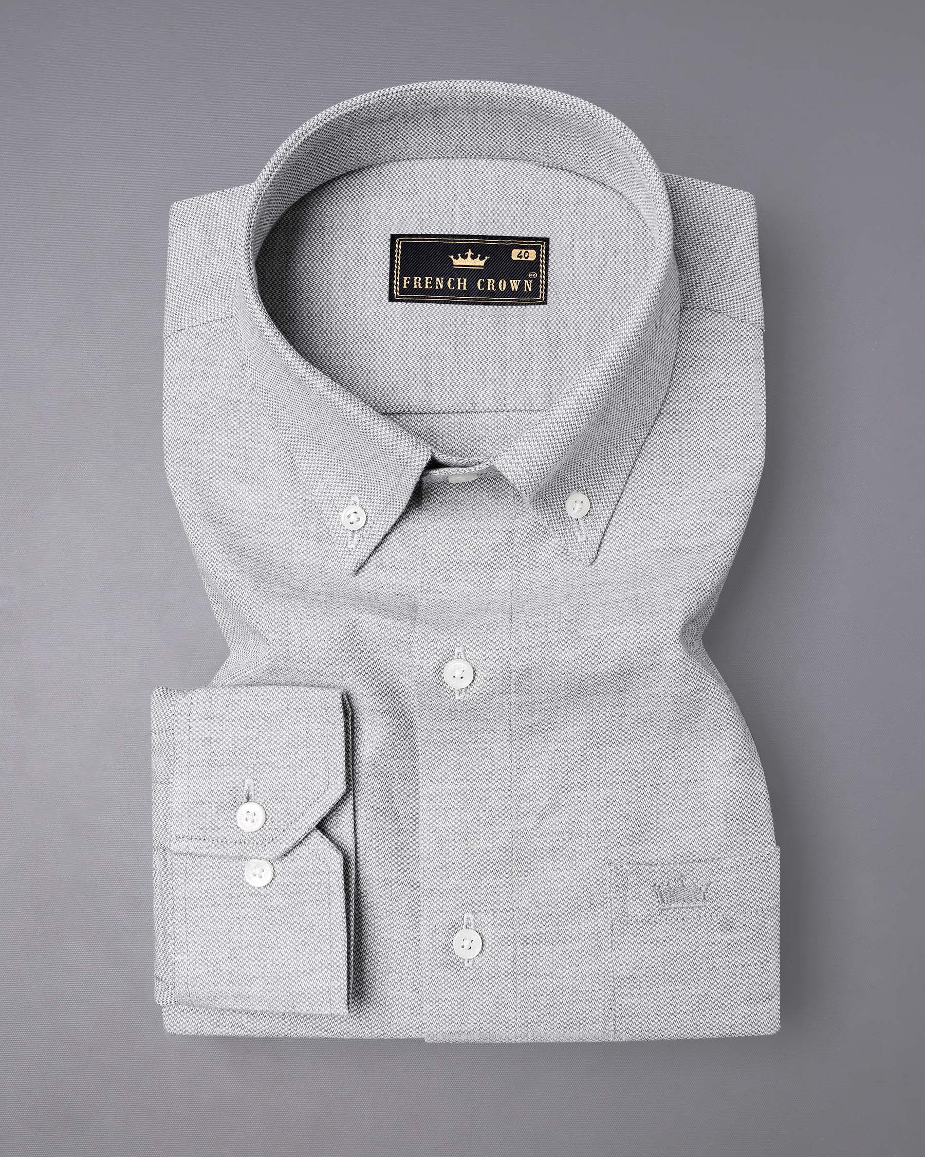 Heather Gray Dobby Textured Premium Giza Cotton Shirt 7649-BD-38,7649-BD-38,7649-BD-39,7649-BD-39,7649-BD-40,7649-BD-40,7649-BD-42,7649-BD-42,7649-BD-44,7649-BD-44,7649-BD-46,7649-BD-46,7649-BD-48,7649-BD-48,7649-BD-50,7649-BD-50,7649-BD-52,7649-BD-52