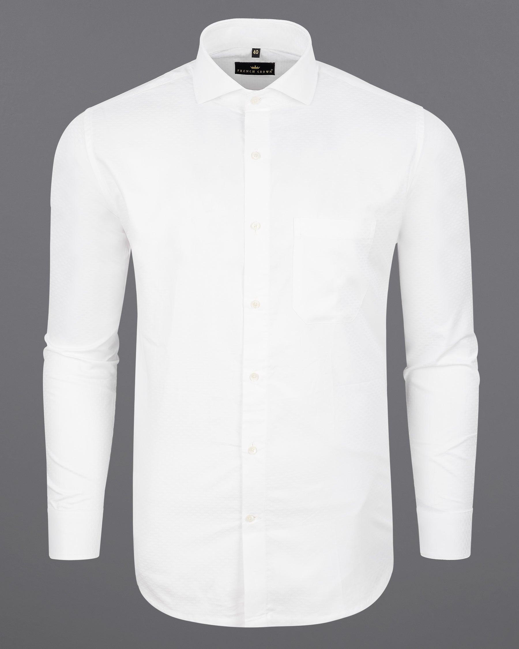 Bright White Dobby Textured Premium Giza Cotton Shirt 7655-CA-38,7655-CA-38,7655-CA-39,7655-CA-39,7655-CA-40,7655-CA-40,7655-CA-42,7655-CA-42,7655-CA-44,7655-CA-44,7655-CA-46,7655-CA-46,7655-CA-48,7655-CA-48,7655-CA-50,7655-CA-50,7655-CA-52,7655-CA-52