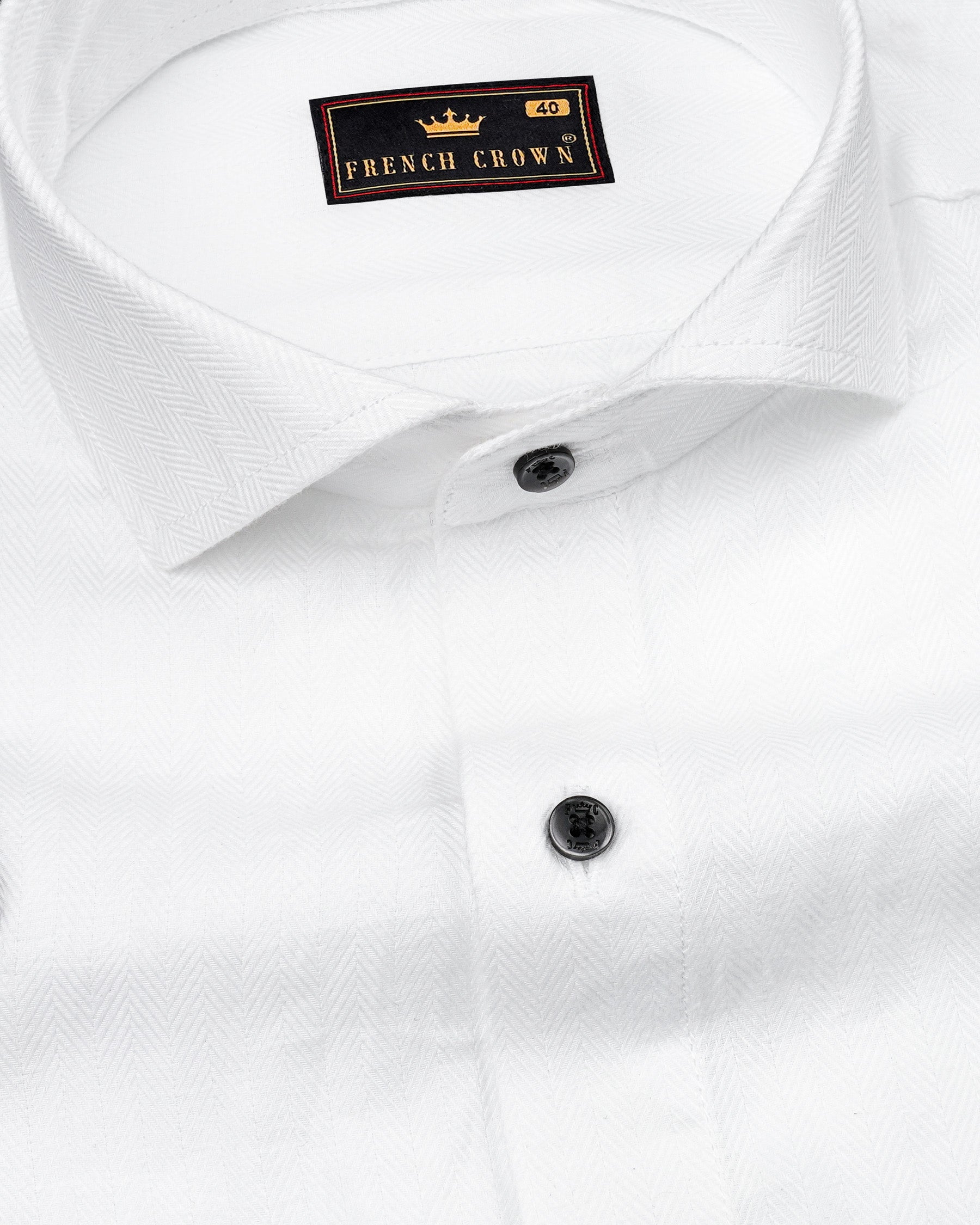 Bright White Herringbone Premium Cotton Shirt 7669-CA-BLK-38,7669-CA-BLK-38,7669-CA-BLK-39,7669-CA-BLK-39,7669-CA-BLK-40,7669-CA-BLK-40,7669-CA-BLK-42,7669-CA-BLK-42,7669-CA-BLK-44,7669-CA-BLK-44,7669-CA-BLK-46,7669-CA-BLK-46,7669-CA-BLK-48,7669-CA-BLK-48,7669-CA-BLK-50,7669-CA-BLK-50,7669-CA-BLK-52,7669-CA-BLK-52