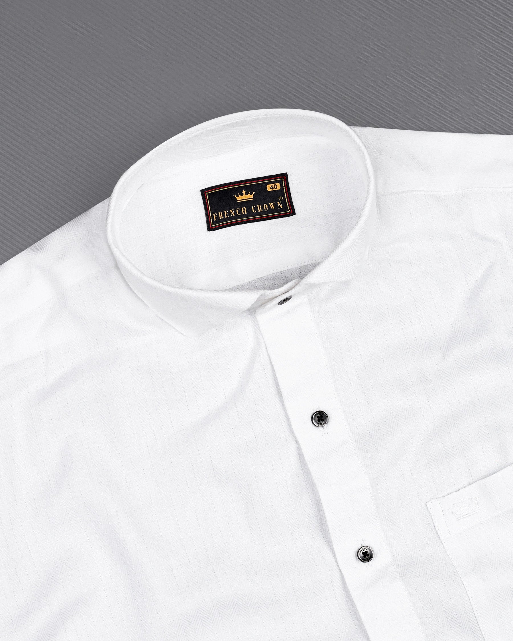 Bright White Herringbone Premium Cotton Shirt 7669-CA-BLK-38,7669-CA-BLK-38,7669-CA-BLK-39,7669-CA-BLK-39,7669-CA-BLK-40,7669-CA-BLK-40,7669-CA-BLK-42,7669-CA-BLK-42,7669-CA-BLK-44,7669-CA-BLK-44,7669-CA-BLK-46,7669-CA-BLK-46,7669-CA-BLK-48,7669-CA-BLK-48,7669-CA-BLK-50,7669-CA-BLK-50,7669-CA-BLK-52,7669-CA-BLK-52