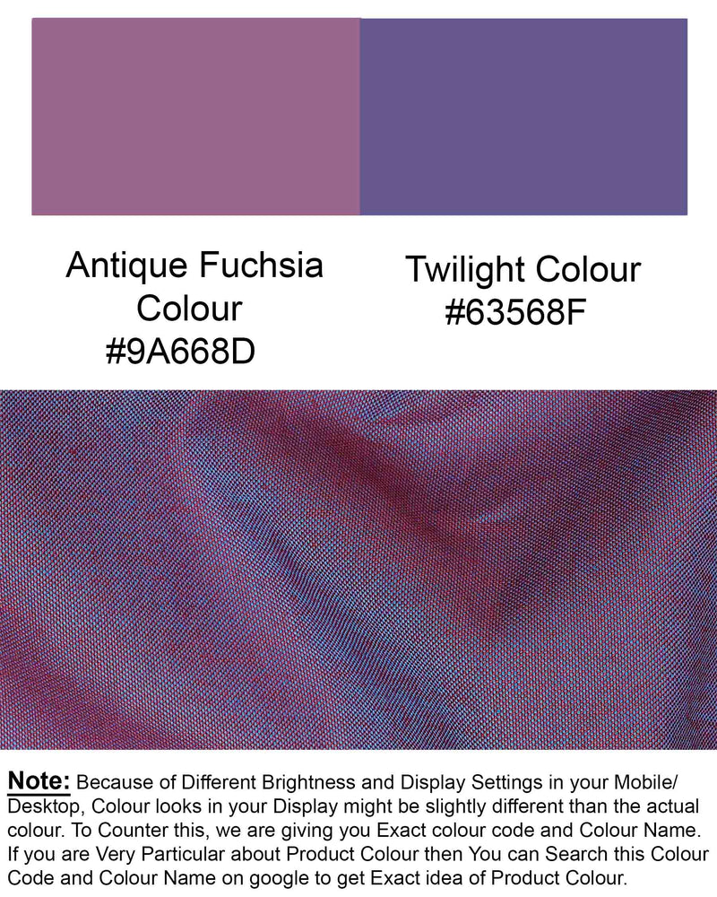 Antique Fuchsia Purple and Twilight Blue Two Tone Chambray Textured Premium Cotton Shirt 7677-CA-38,7677-CA-38,7677-CA-39,7677-CA-39,7677-CA-40,7677-CA-40,7677-CA-42,7677-CA-42,7677-CA-44,7677-CA-44,7677-CA-46,7677-CA-46,7677-CA-48,7677-CA-48,7677-CA-50,7677-CA-50,7677-CA-52,7677-CA-52