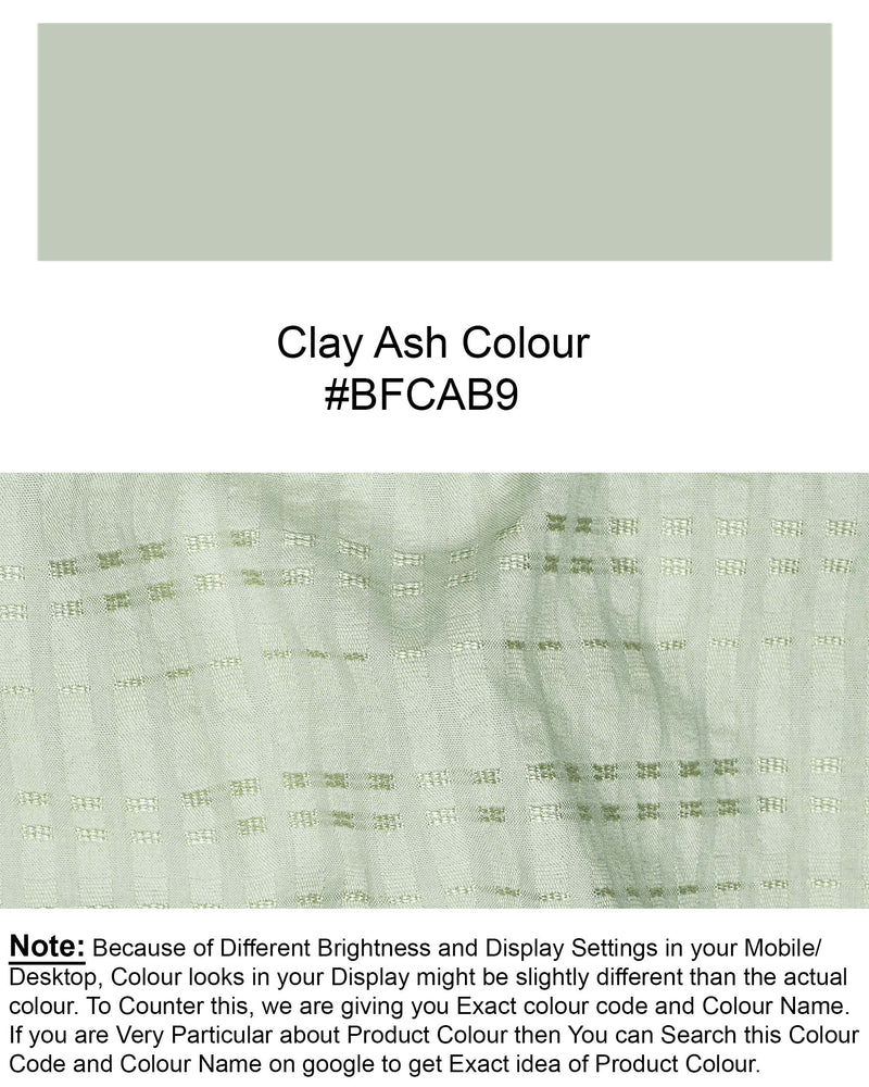Clay Ash Green Heavyweight Striped Dobby Textured Premium Giza Cotton Kurta Shirt 7684-KS-38,7684-KS-38,7684-KS-39,7684-KS-39,7684-KS-40,7684-KS-40,7684-KS-42,7684-KS-42,7684-KS-44,7684-KS-44,7684-KS-46,7684-KS-46,7684-KS-48,7684-KS-48,7684-KS-50,7684-KS-50,7684-KS-52,7684-KS-52