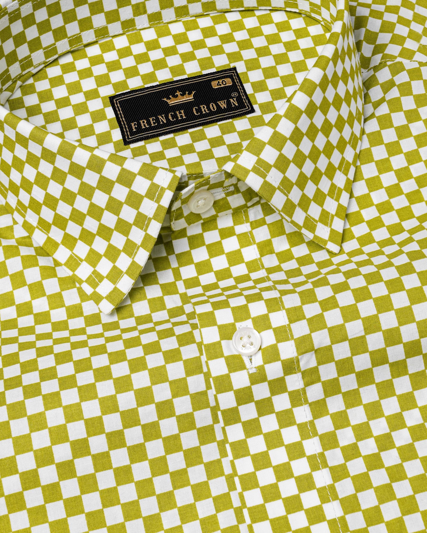 Alpine Olive Green and Bright White Checked Premium Cotton Designer Shirt 7702-P310-38,7702-P310-38,7702-P310-39,7702-P310-39,7702-P310-40,7702-P310-40,7702-P310-42,7702-P310-42,7702-P310-44,7702-P310-44,7702-P310-46,7702-P310-46,7702-P310-48,7702-P310-48,7702-P310-50,7702-P310-50,7702-P310-52,7702-P310-52