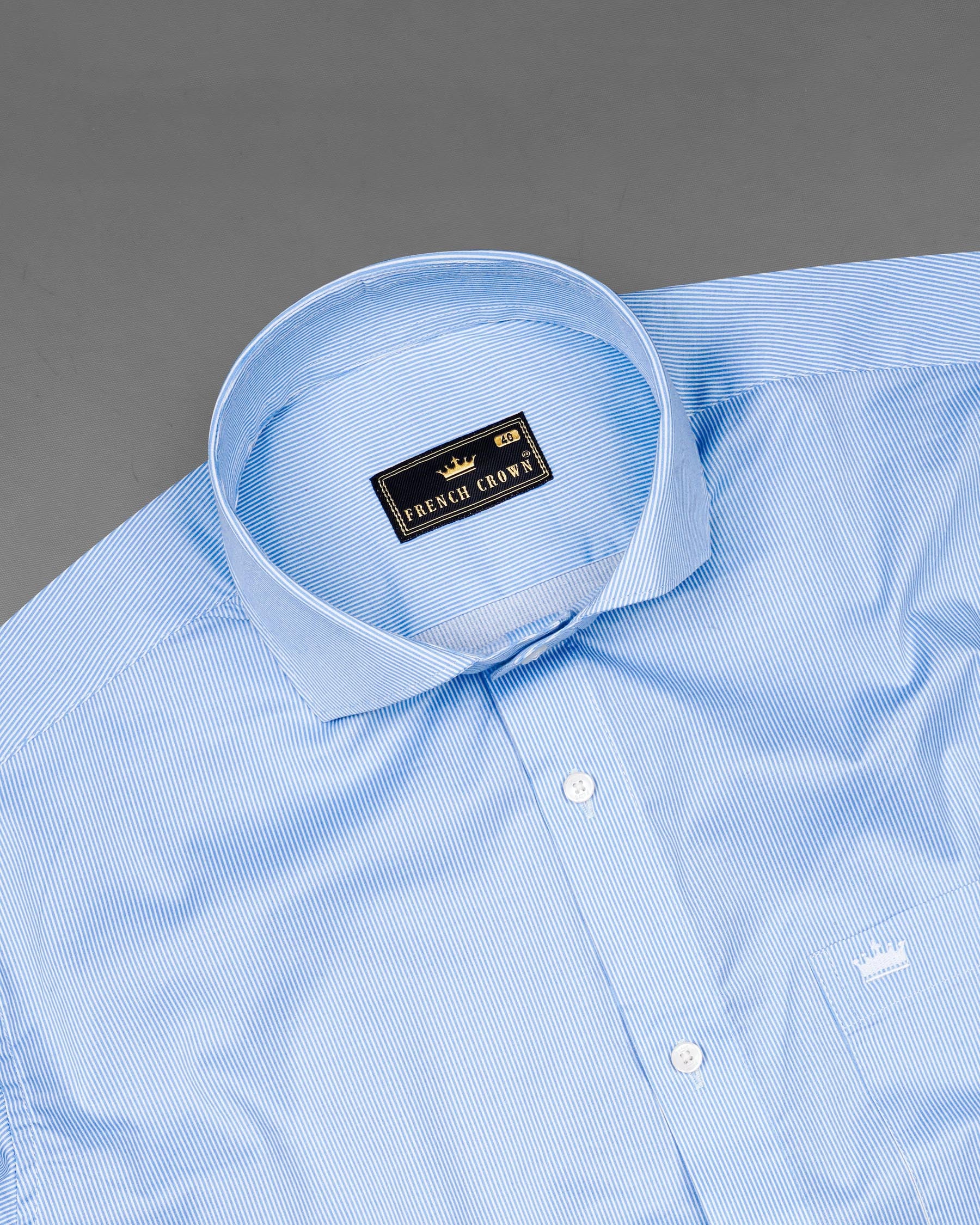 Carolina Blue Pin Striped Premium Cotton Shirt 7709-CA-38,7709-CA-38,7709-CA-39,7709-CA-39,7709-CA-40,7709-CA-40,7709-CA-42,7709-CA-42,7709-CA-44,7709-CA-44,7709-CA-46,7709-CA-46,7709-CA-48,7709-CA-48,7709-CA-50,7709-CA-50,7709-CA-52,7709-CA-52