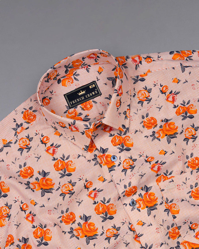 Burning Sand Peach Striped with Rose Printed Textured Royal Oxford Shirt 7723-BLE-38,7723-BLE-38,7723-BLE-39,7723-BLE-39,7723-BLE-40,7723-BLE-40,7723-BLE-42,7723-BLE-42,7723-BLE-44,7723-BLE-44,7723-BLE-46,7723-BLE-46,7723-BLE-48,7723-BLE-48,7723-BLE-50,7723-BLE-50,7723-BLE-52,7723-BLE-52