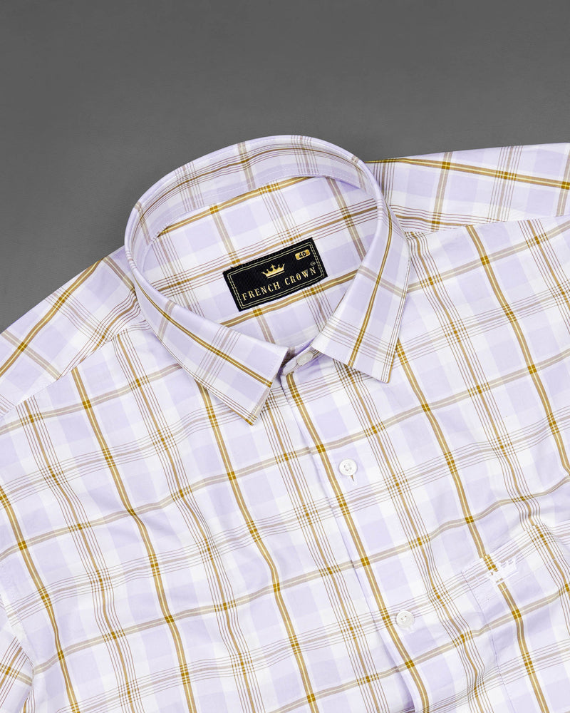 Mischka Light Violet and White Plaid Premium Cotton Shirt 7755-38,7755-38,7755-39,7755-39,7755-40,7755-40,7755-42,7755-42,7755-44,7755-44,7755-46,7755-46,7755-48,7755-48,7755-50,7755-50,7755-52,7755-52