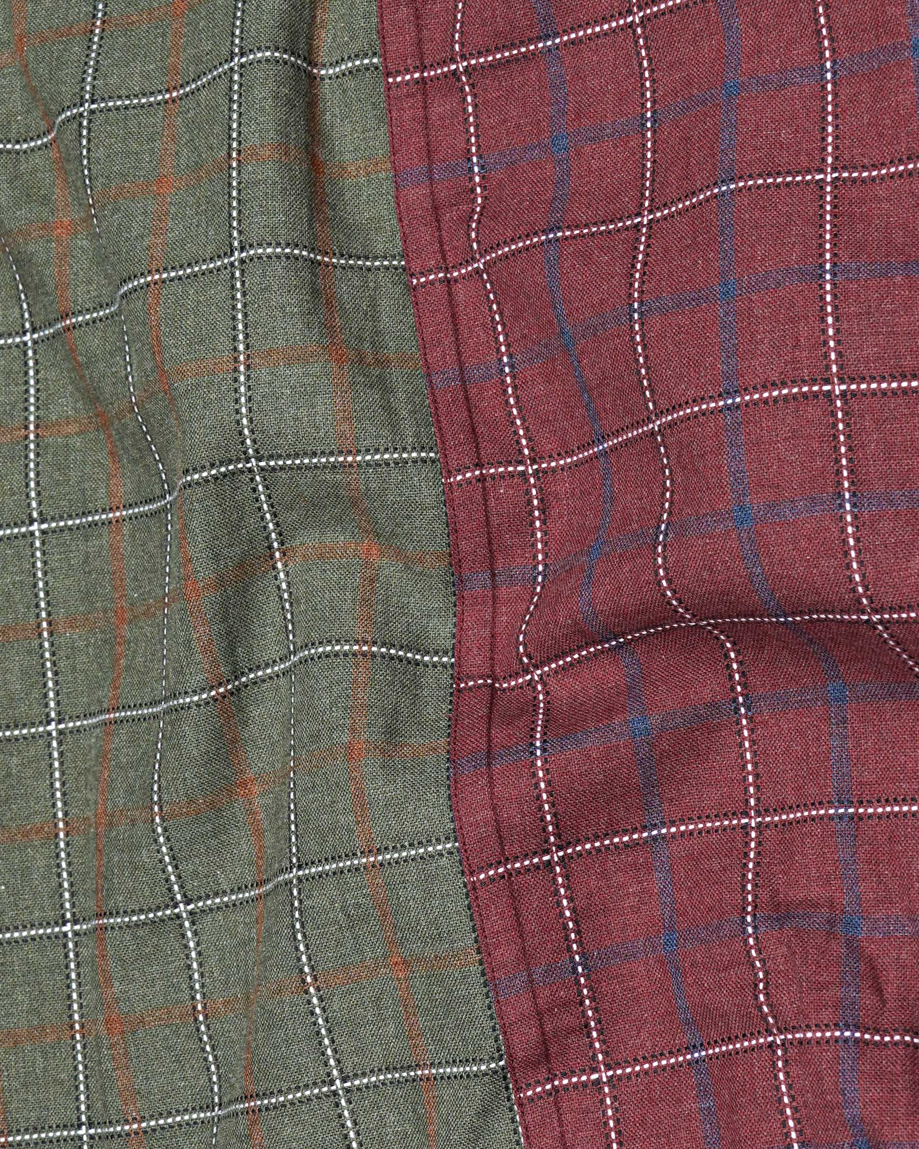 Copper Rust Red and Limed Ash Green Windowpane Dobby Textured Premium Giza Cotton Shirt 7760-BLK-P206-38,7760-BLK-P206-38,7760-BLK-P206-39,7760-BLK-P206-39,7760-BLK-P206-40,7760-BLK-P206-40,7760-BLK-P206-42,7760-BLK-P206-42,7760-BLK-P206-44,7760-BLK-P206-44,7760-BLK-P206-46,7760-BLK-P206-46,7760-BLK-P206-48,7760-BLK-P206-48,7760-BLK-P206-50,7760-BLK-P206-50,7760-BLK-P206-52,7760-BLK-P206-52