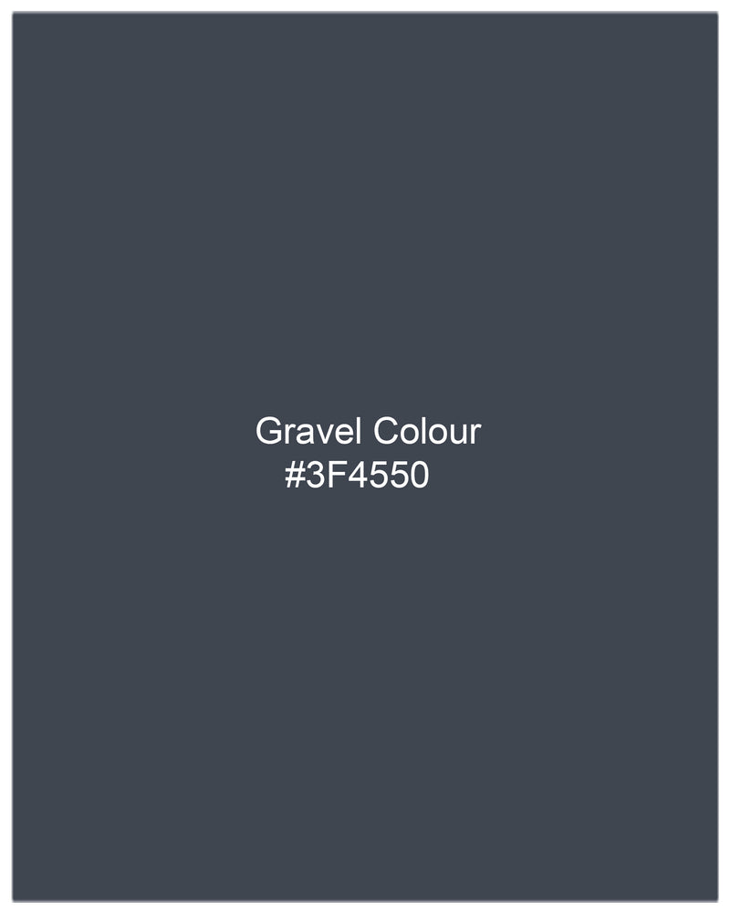 Gravel Gray Flannel Premium Cotton Designer Overshirt/Shacket