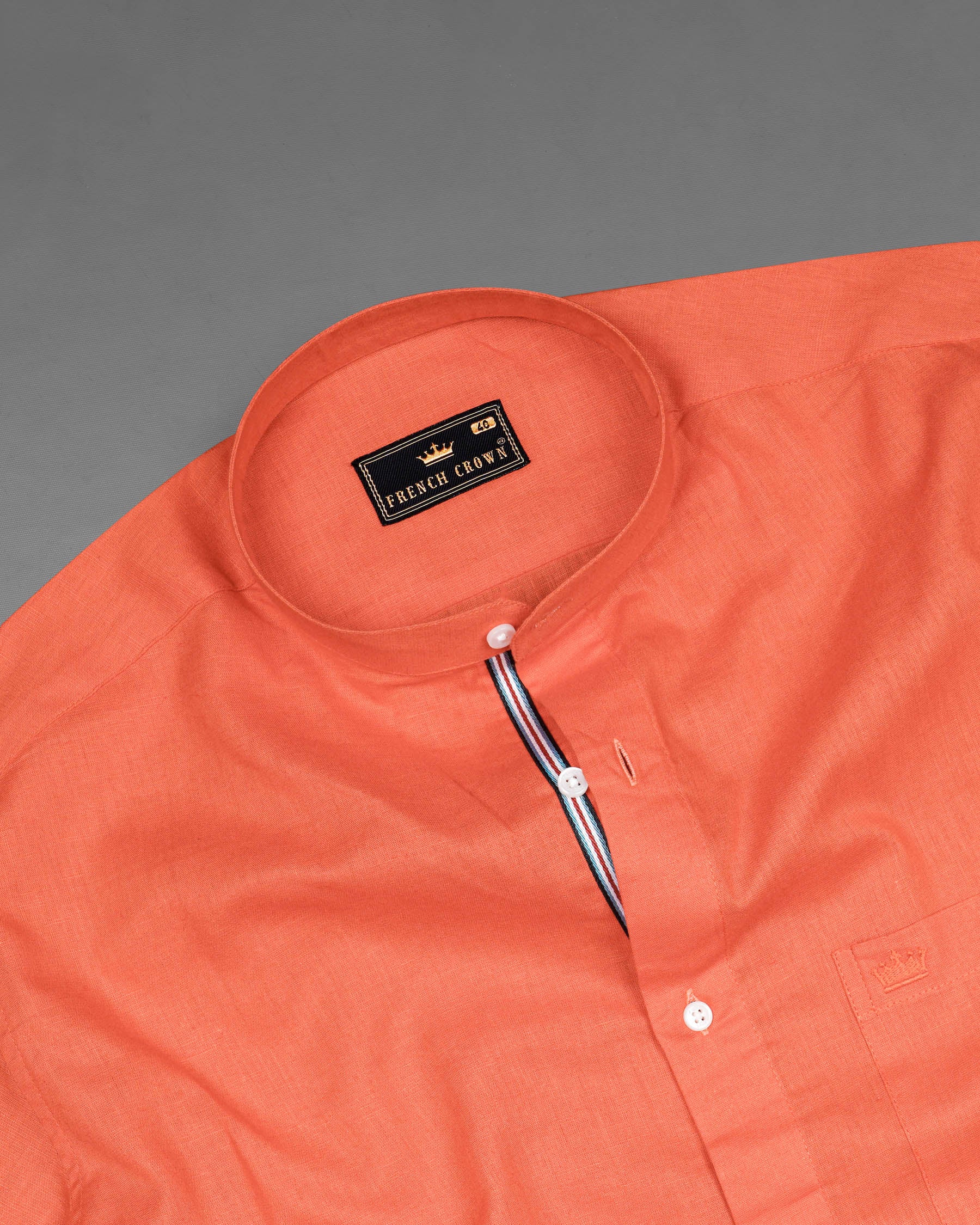 Crusta Orange Luxurious Linen Shirt 7782-M-P-38,7782-M-P-38,7782-M-P-39,7782-M-P-39,7782-M-P-40,7782-M-P-40,7782-M-P-42,7782-M-P-42,7782-M-P-44,7782-M-P-44,7782-M-P-46,7782-M-P-46,7782-M-P-48,7782-M-P-48,7782-M-P-50,7782-M-P-50,7782-M-P-52,7782-M-P-52