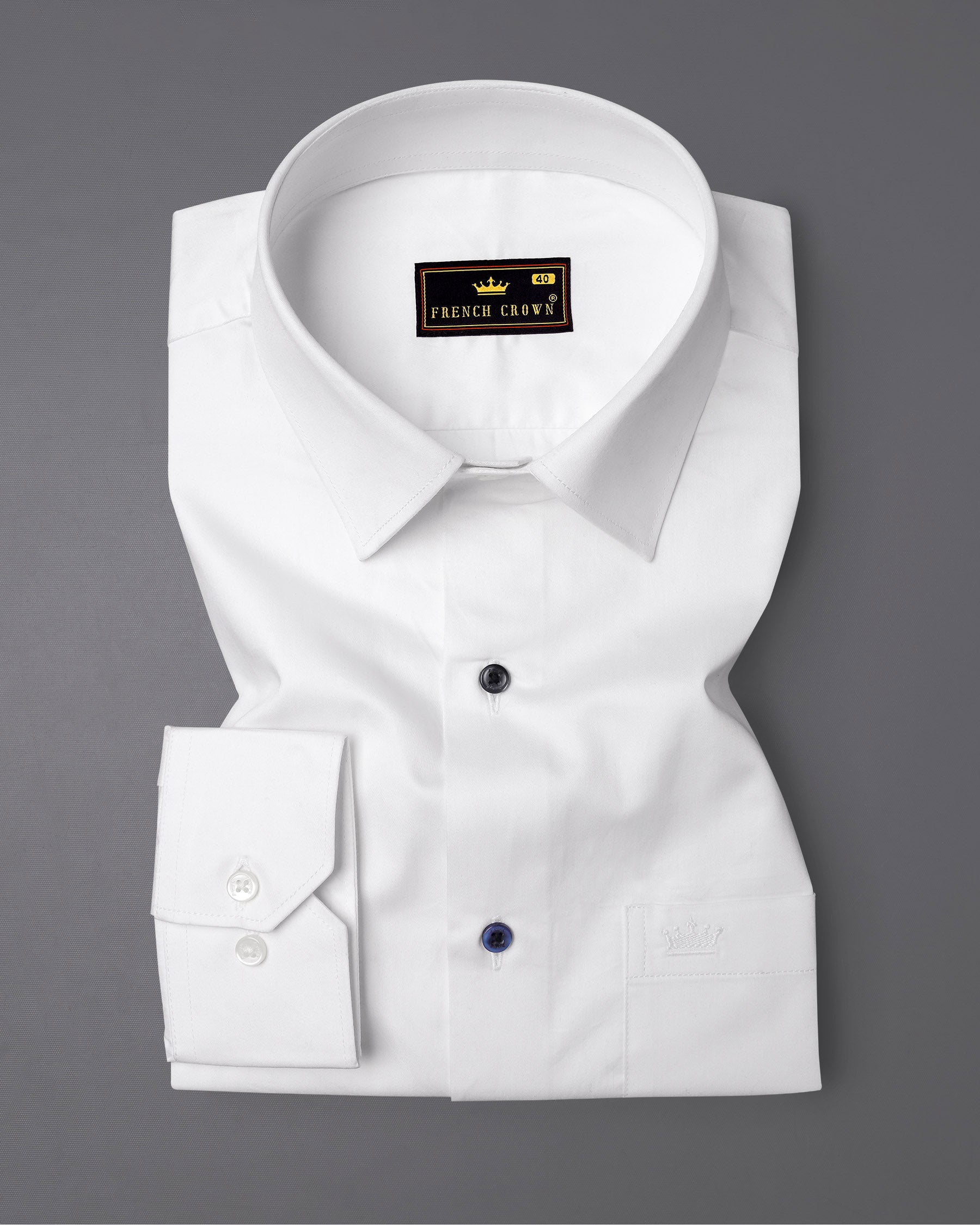 Bright White Subtle Sheen Colorful Buttons Super Soft Premium Cotton Shirt 7789-MCB-38, 7789-MCB-H-38, 7789-MCB-39, 7789-MCB-H-39, 7789-MCB-40, 7789-MCB-H-40, 7789-MCB-42, 7789-MCB-H-42, 7789-MCB-44, 7789-MCB-H-44, 7789-MCB-46, 7789-MCB-H-46, 7789-MCB-48, 7789-MCB-H-48, 7789-MCB-50, 7789-MCB-H-50, 7789-MCB-52, 7789-MCB-H-52