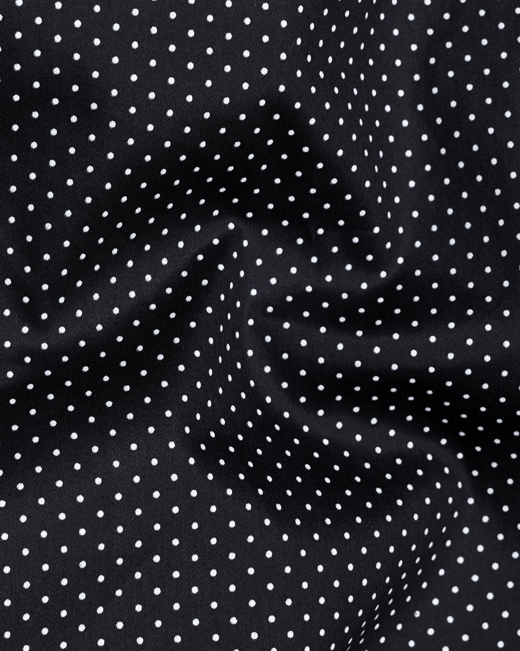 Jade Black Polka Dotted Premium Cotton Shirt 7813-BLK-38,7813-BLK-38,7813-BLK-39,7813-BLK-39,7813-BLK-40,7813-BLK-40,7813-BLK-42,7813-BLK-42,7813-BLK-44,7813-BLK-44,7813-BLK-46,7813-BLK-46,7813-BLK-48,7813-BLK-48,7813-BLK-50,7813-BLK-50,7813-BLK-52,7813-BLK-52