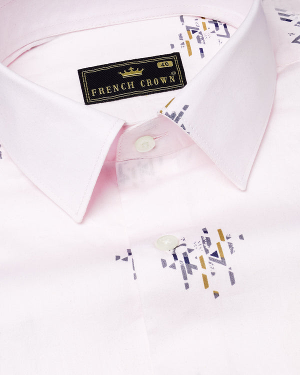 Prim Pink Printed Super Soft Premium Cotton Shirt 7835-38,7835-38,7835-39,7835-39,7835-40,7835-40,7835-42,7835-42,7835-44,7835-44,7835-46,7835-46,7835-48,7835-48,7835-50,7835-50,7835-52,7835-52