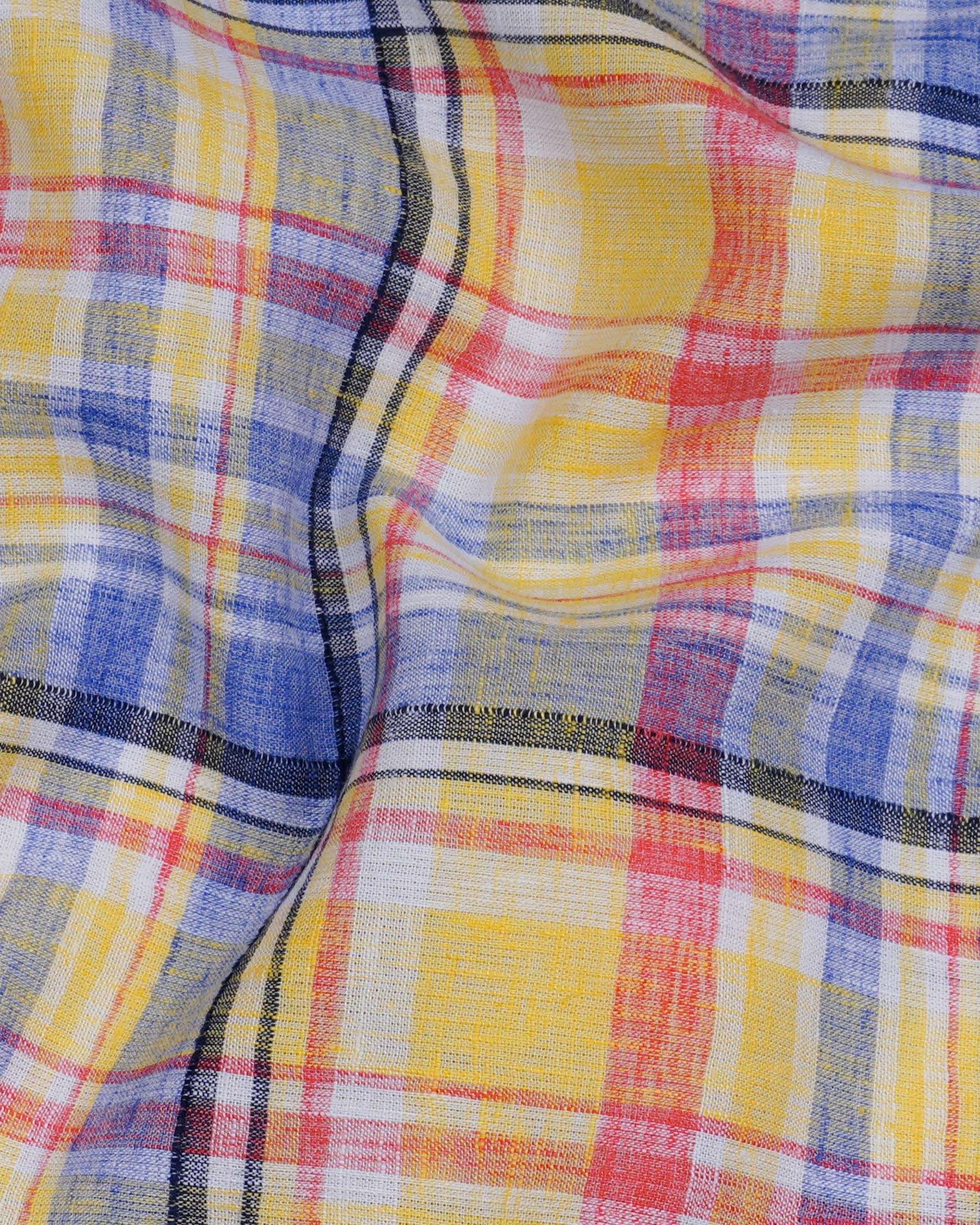 Fall Leaf Yellow and Yonder Blue Plaid Chambray Textured Premium Cotton Shirt 7844-YL-38,7844-YL-38,7844-YL-39,7844-YL-39,7844-YL-40,7844-YL-40,7844-YL-42,7844-YL-42,7844-YL-44,7844-YL-44,7844-YL-46,7844-YL-46,7844-YL-48,7844-YL-48,7844-YL-50,7844-YL-50,7844-YL-52,7844-YL-52