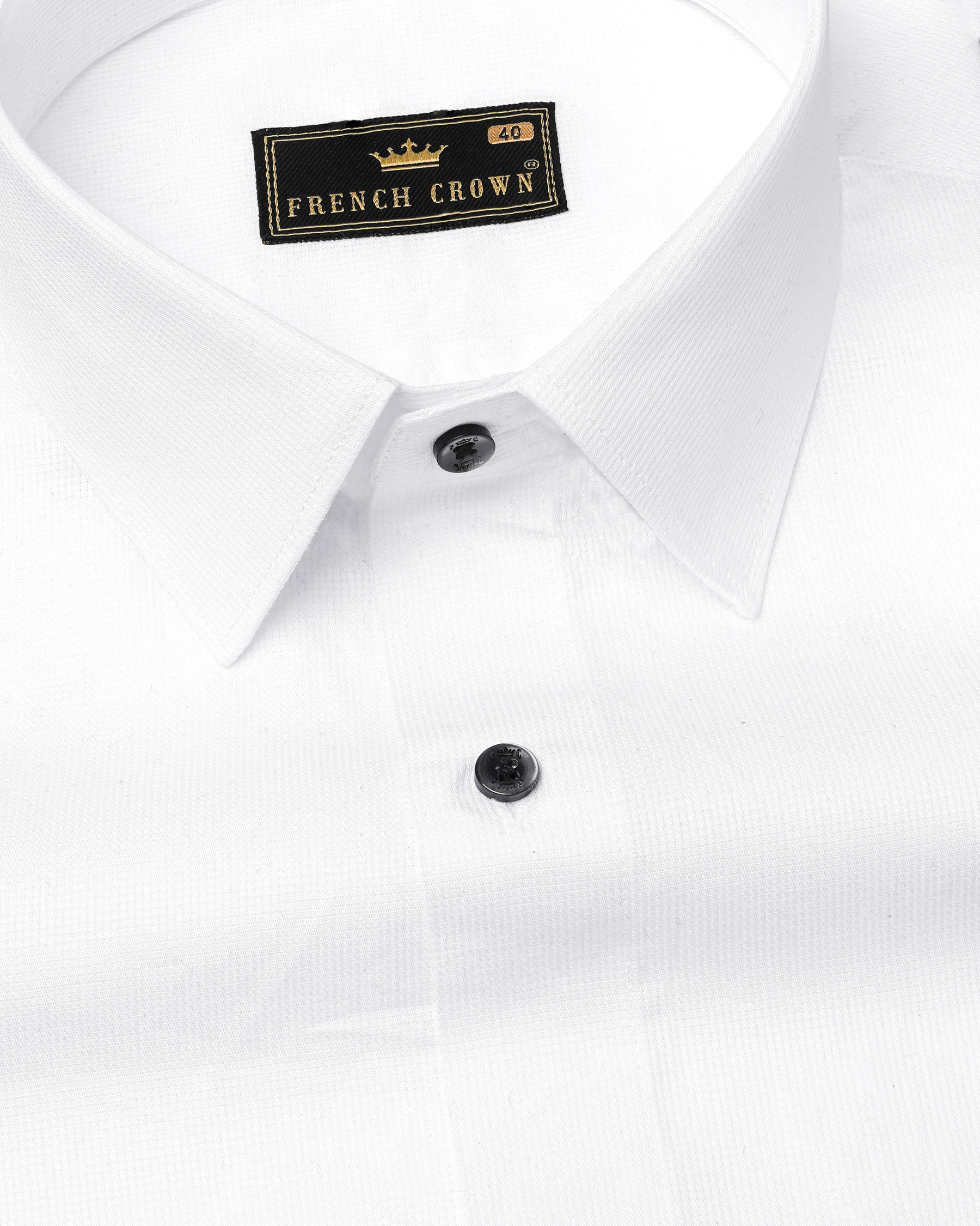 Bright White Formal Textured Premium Cotton Shirt For Men