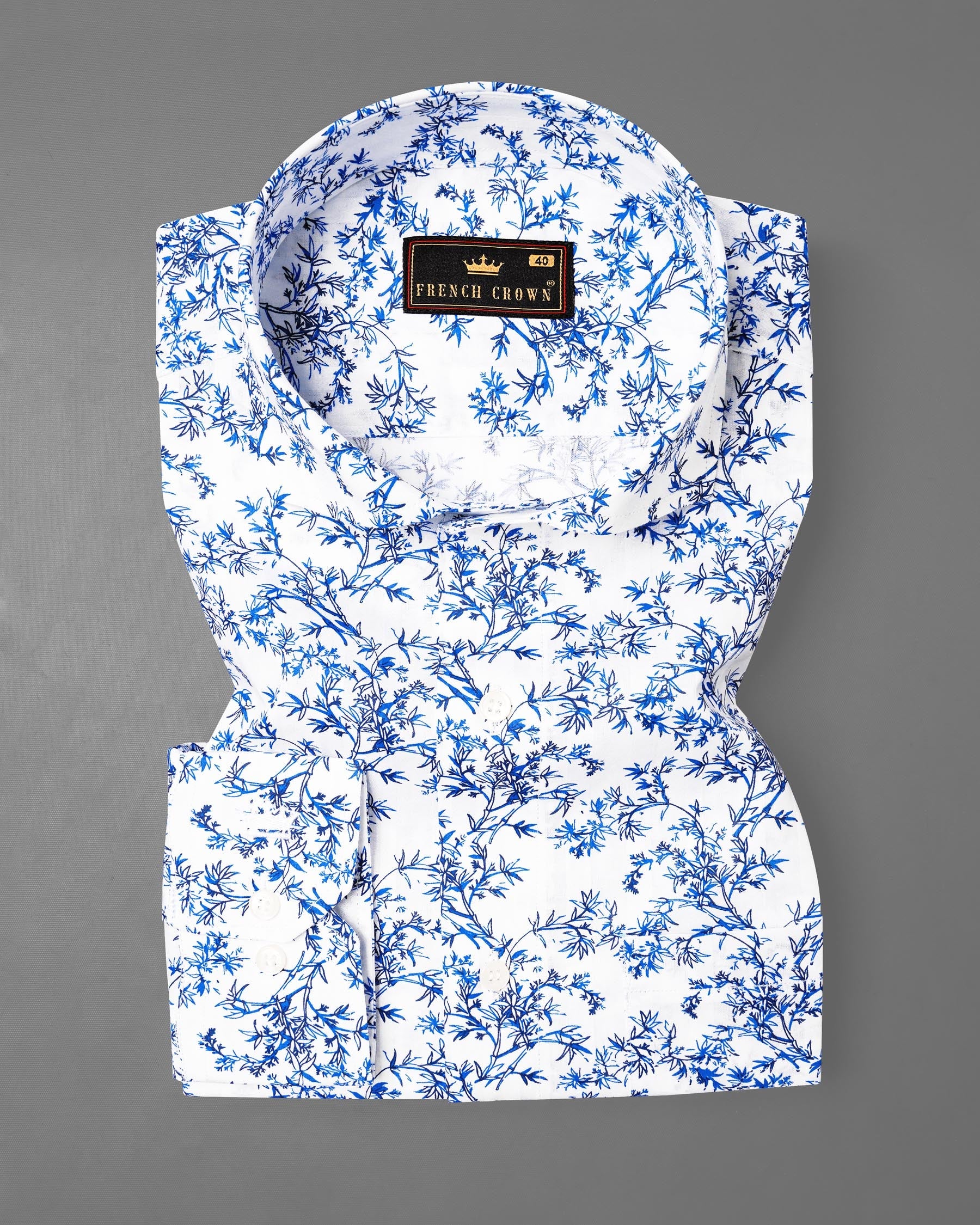 Bright White with Mariner Blue Disty Floral Dobby Textured Premium Giza Cotton Shirt 7878-CA -38,7878-CA -H-38,7878-CA -39,7878-CA -H-39,7878-CA -40,7878-CA -H-40,7878-CA -42,7878-CA -H-42,7878-CA -44,7878-CA -H-44,7878-CA -46,7878-CA -H-46,7878-CA -48,7878-CA -H-48,7878-CA -50,7878-CA -H-50,7878-CA -52,7878-CA -H-52