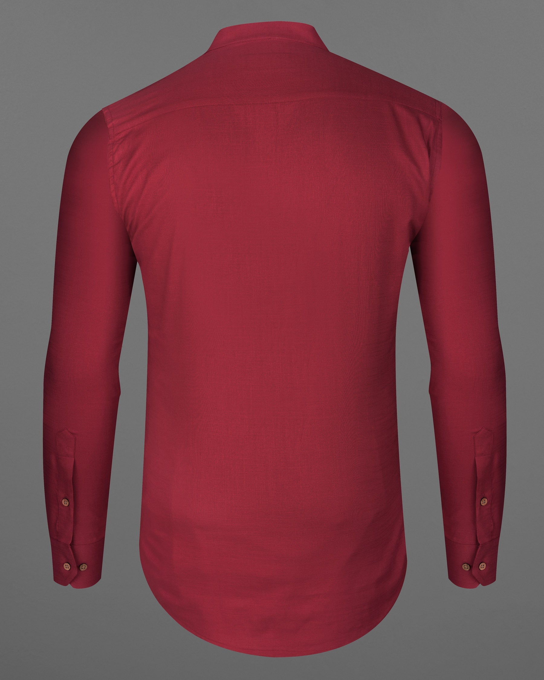 Stiletto Red Luxurious Linen Kurta Shirt