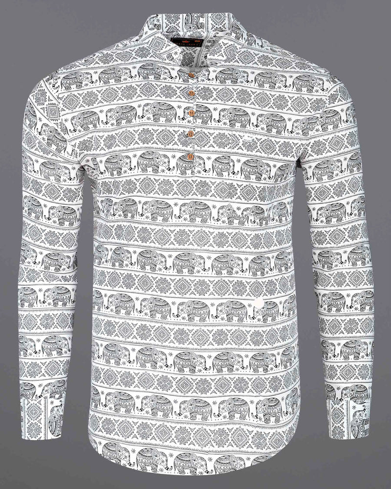 Bright White and Black Tribal Printed Premium Tencel Shirt 7925-KS-38,7925-KS-H-38,7925-KS-39,7925-KS-H-39,7925-KS-40,7925-KS-H-40,7925-KS-42,7925-KS-H-42,7925-KS-44,7925-KS-H-44,7925-KS-46,7925-KS-H-46,7925-KS-48,7925-KS-H-48,7925-KS-50,7925-KS-H-50,7925-KS-52,7925-KS-H-52