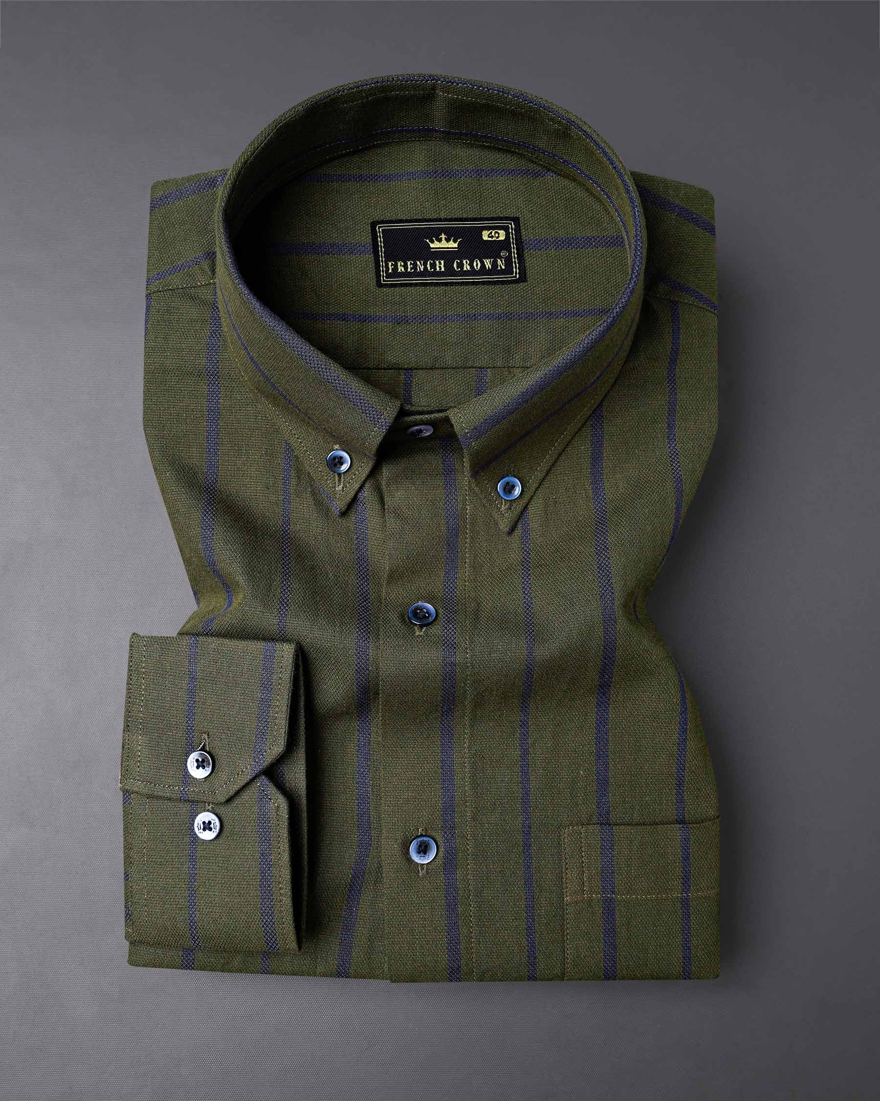 Taupe Green With Valhalla Navy Blue Striped Dobby Textured Premium Giza Cotton Shirt 7930-BD-BLE-38,7930-BD-BLE-H-38,7930-BD-BLE-39,7930-BD-BLE-H-39,7930-BD-BLE-40,7930-BD-BLE-H-40,7930-BD-BLE-42,7930-BD-BLE-H-42,7930-BD-BLE-44,7930-BD-BLE-H-44,7930-BD-BLE-46,7930-BD-BLE-H-46,7930-BD-BLE-48,7930-BD-BLE-H-48,7930-BD-BLE-50,7930-BD-BLE-H-50,7930-BD-BLE-52,7930-BD-BLE-H-52