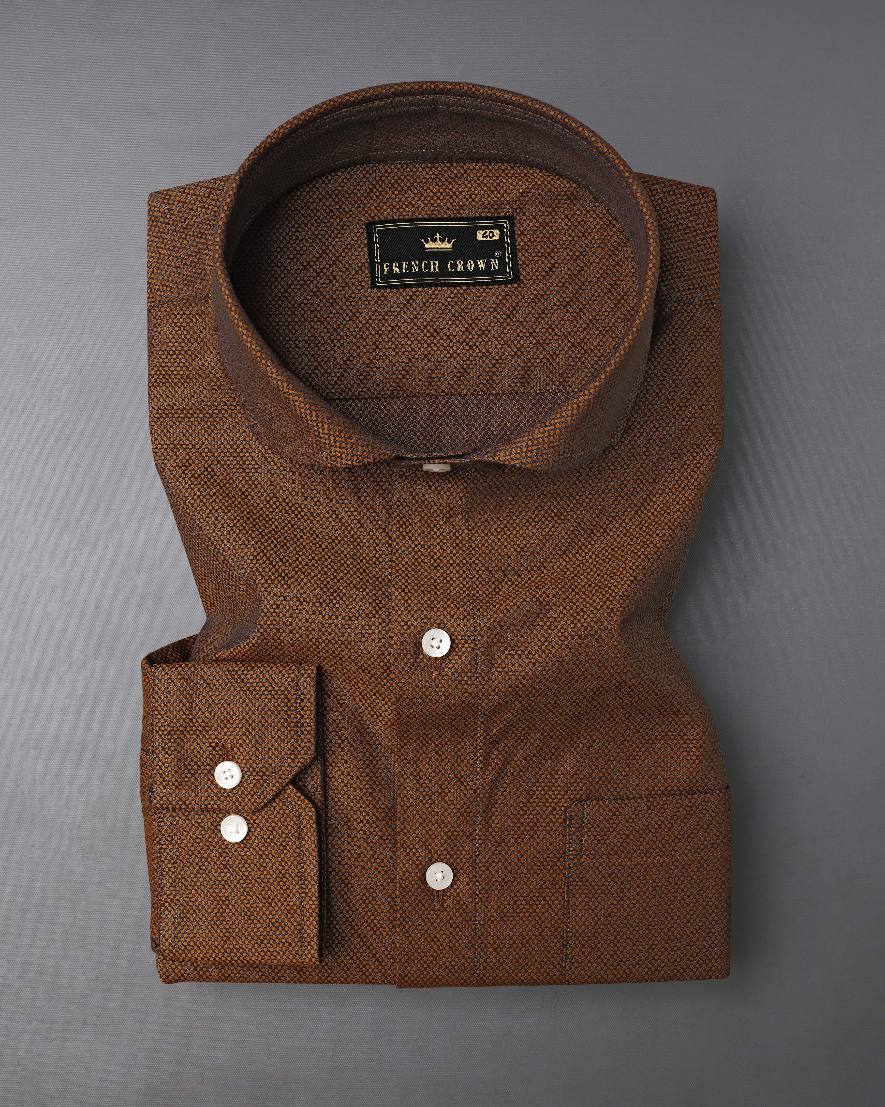 Sienna Brown and Zeus Black Dobby Textured Premium Giza Cotton Shirt 7931-CA-38,7931-CA-H-38,7931-CA-39,7931-CA-H-39,7931-CA-40,7931-CA-H-40,7931-CA-42,7931-CA-H-42,7931-CA-44,7931-CA-H-44,7931-CA-46,7931-CA-H-46,7931-CA-48,7931-CA-H-48,7931-CA-50,7931-CA-H-50,7931-CA-52,7931-CA-H-52