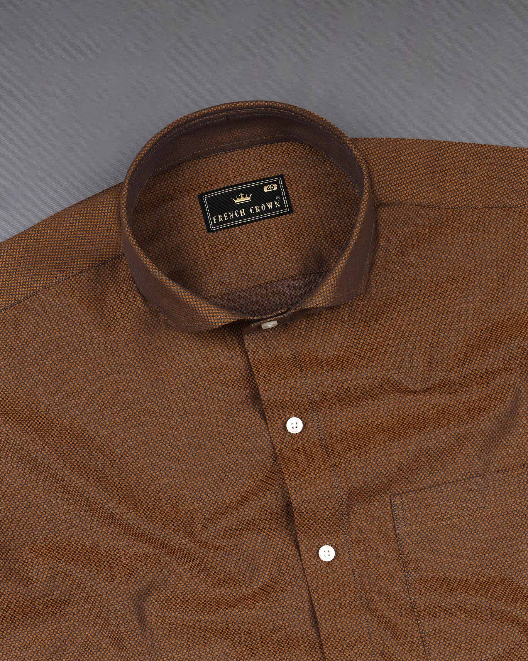 Sienna Brown and Zeus Black Dobby Textured Premium Giza Cotton Shirt 7931-CA-38,7931-CA-H-38,7931-CA-39,7931-CA-H-39,7931-CA-40,7931-CA-H-40,7931-CA-42,7931-CA-H-42,7931-CA-44,7931-CA-H-44,7931-CA-46,7931-CA-H-46,7931-CA-48,7931-CA-H-48,7931-CA-50,7931-CA-H-50,7931-CA-52,7931-CA-H-52