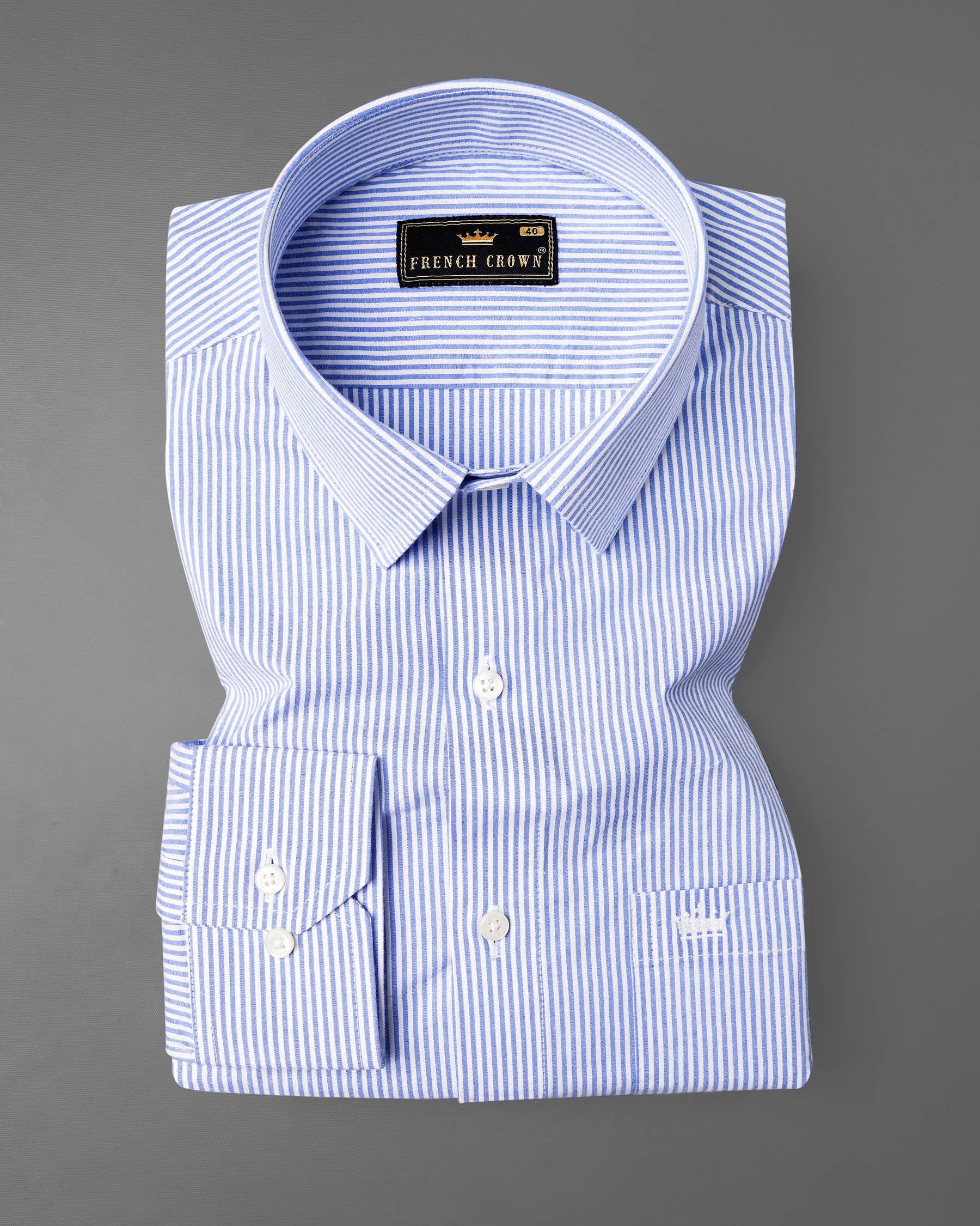 Carolina Blue and White Pin Striped Premium Cotton Shirt 7964-38,7964-H-38,7964-39,7964-H-39,7964-40,7964-H-40,7964-42,7964-H-42,7964-44,7964-H-44,7964-46,7964-H-46,7964-48,7964-H-48,7964-50,7964-H-50,7964-52,7964-H-52