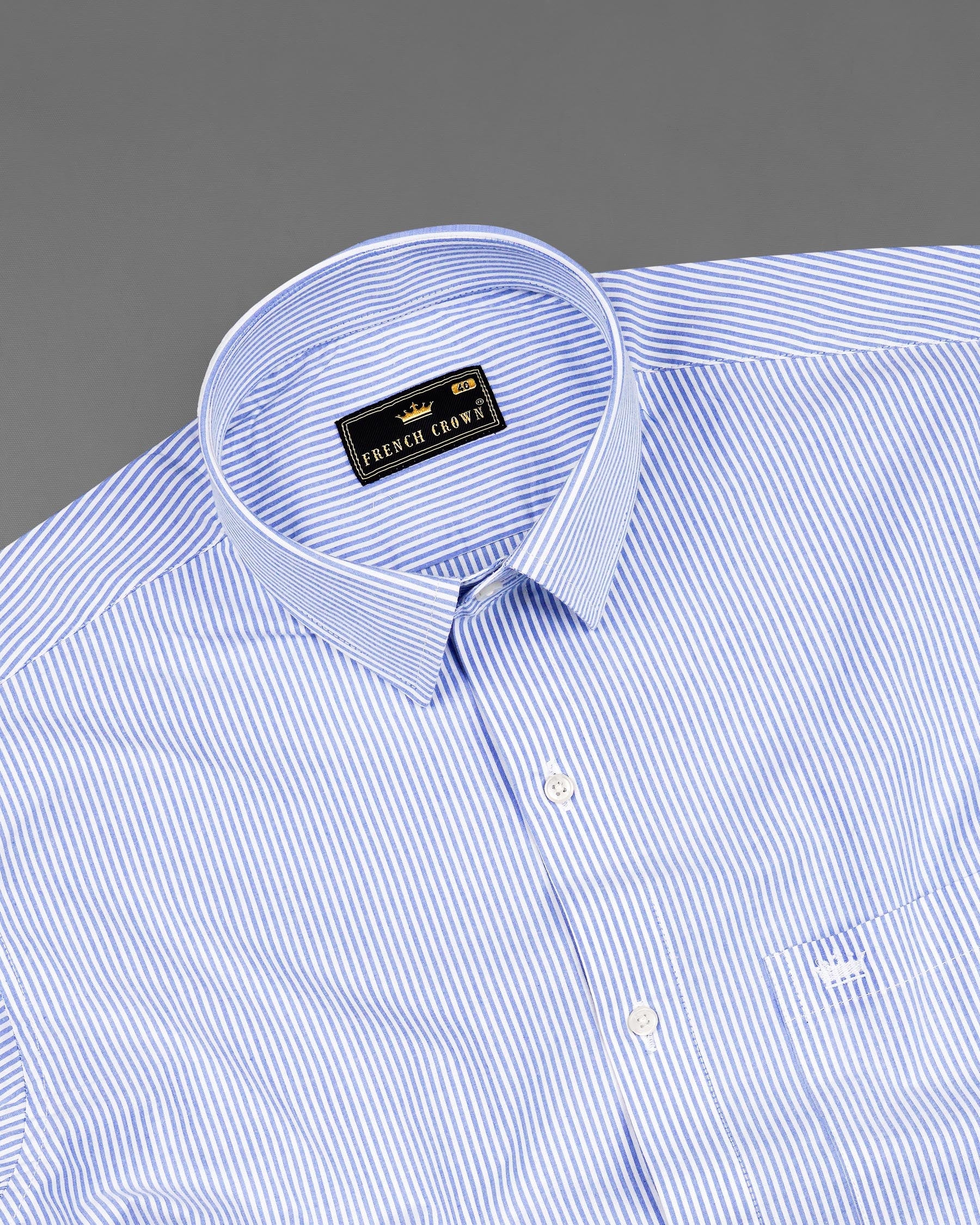 Carolina Blue and White Pin Striped Premium Cotton Shirt 7964-38,7964-H-38,7964-39,7964-H-39,7964-40,7964-H-40,7964-42,7964-H-42,7964-44,7964-H-44,7964-46,7964-H-46,7964-48,7964-H-48,7964-50,7964-H-50,7964-52,7964-H-52