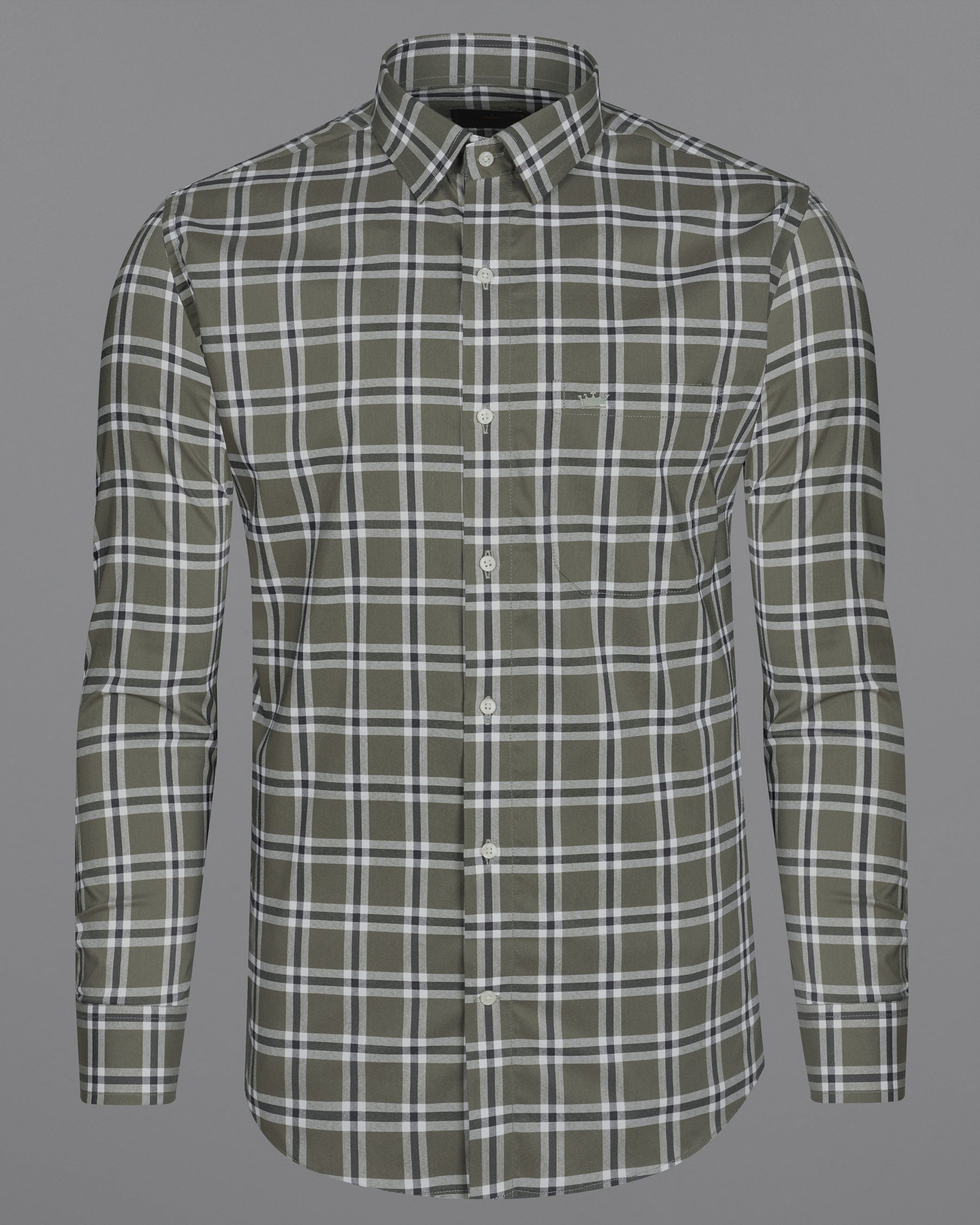 Rifle Green Plaid Premium Cotton shirt 7972-38,7972-H-38,7972-39,7972-H-39,7972-40,7972-H-40,7972-42,7972-H-42,7972-44,7972-H-44,7972-46,7972-H-46,7972-48,7972-H-48,7972-50,7972-H-50,7972-52,7972-H-52