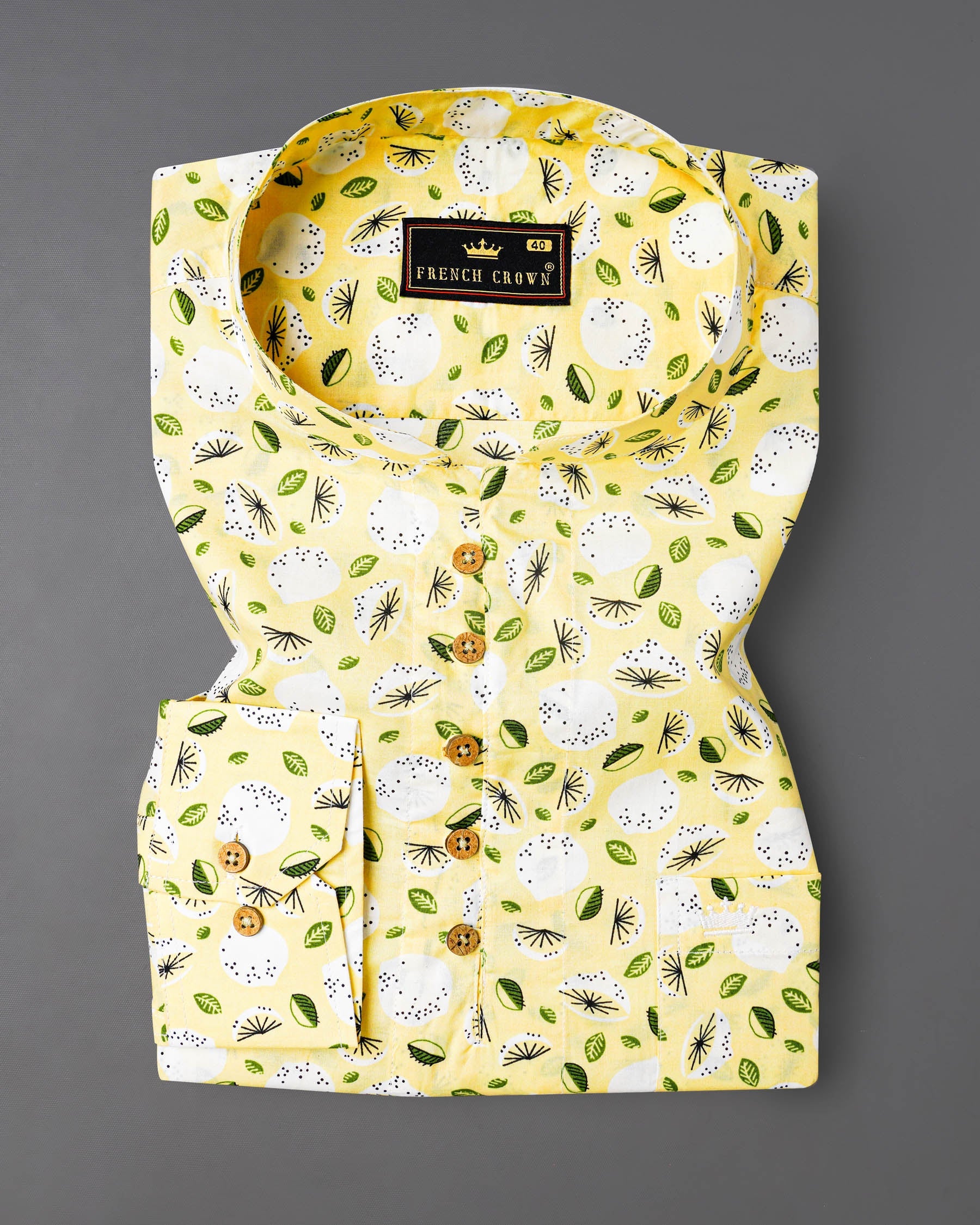 Pale Goldenrod Yellow Floral Printed Premium Cotton Kurta Shirt 7979-KS-38,7979-KS-H-38,7979-KS-39,7979-KS-H-39,7979-KS-40,7979-KS-H-40,7979-KS-42,7979-KS-H-42,7979-KS-44,7979-KS-H-44,7979-KS-46,7979-KS-H-46,7979-KS-48,7979-KS-H-48,7979-KS-50,7979-KS-H-50,7979-KS-52,7979-KS-H-52