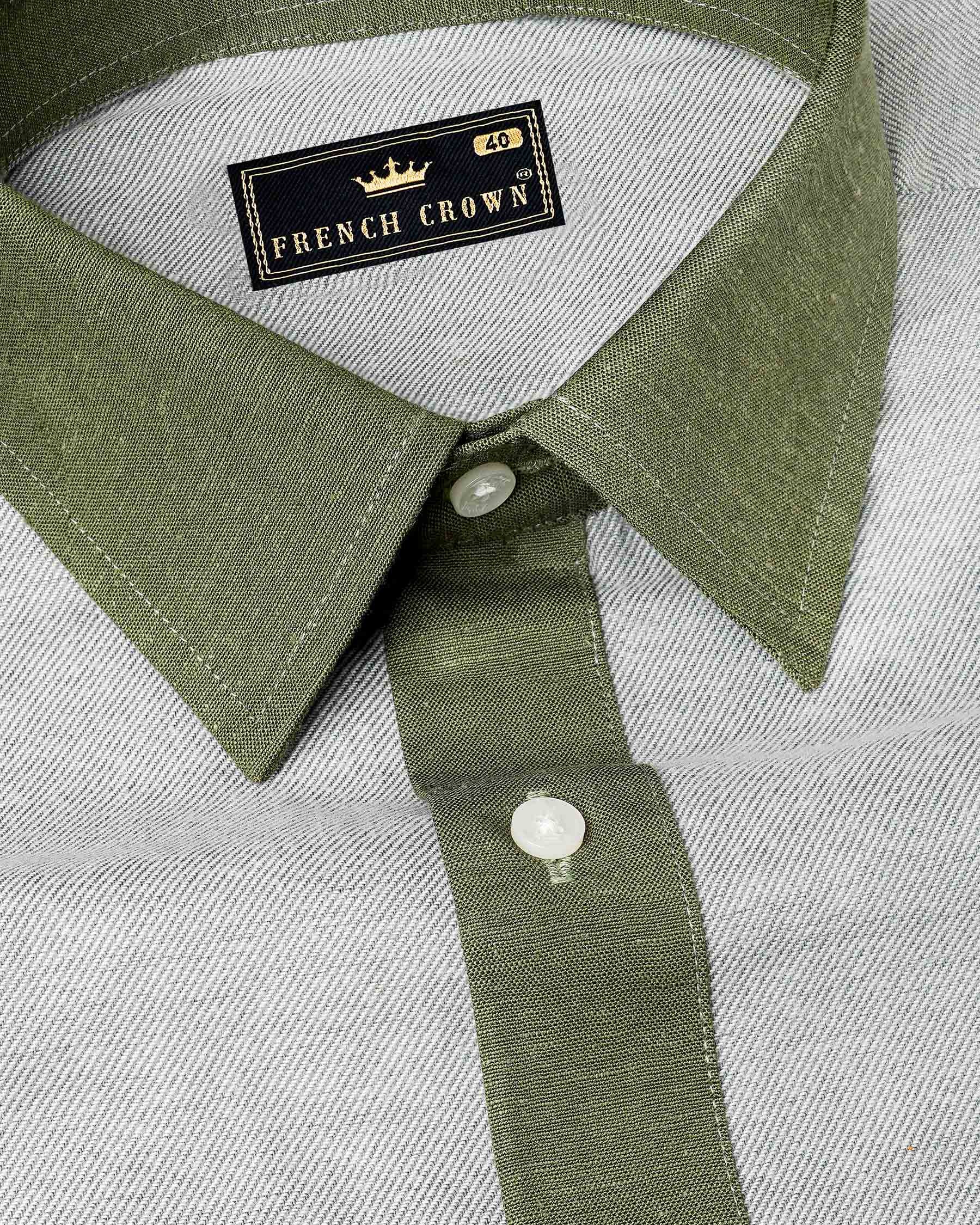 Geyser Gray and Dingley Green Flannel Premium Cotton Designer Shirt 7990-P169-38,7990-P169-H-38,7990-P169-39,7990-P169-H-39,7990-P169-40,7990-P169-H-40,7990-P169-42,7990-P169-H-42,7990-P169-44,7990-P169-H-44,7990-P169-46,7990-P169-H-46,7990-P169-48,7990-P169-H-48,7990-P169-50,7990-P169-H-50,7990-P169-52,7990-P169-H-52