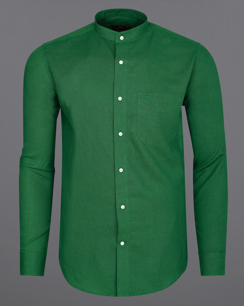OLIVE GREEN ROYAL OXFORD BUTTON-DOWN SHIRT