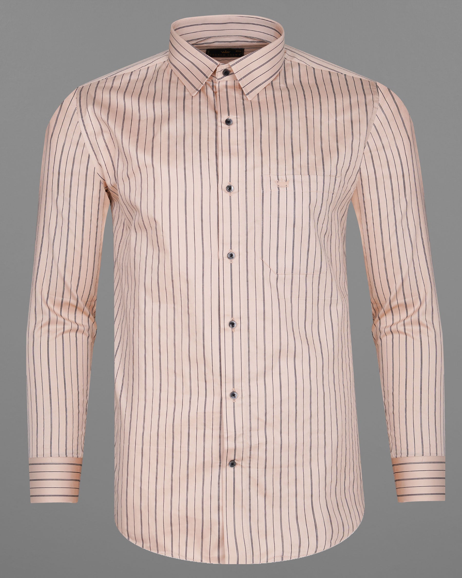 Timberwolf Brown with Black Striped Super Soft Premium Cotton Shirt 8002-BLK-38,8002-BLK-38,8002-BLK-39,8002-BLK-39,8002-BLK-40,8002-BLK-40,8002-BLK-42,8002-BLK-42,8002-BLK-44,8002-BLK-44,8002-BLK-46,8002-BLK-46,8002-BLK-48,8002-BLK-48,8002-BLK-50,8002-BLK-50,8002-BLK-52,8002-BLK-52