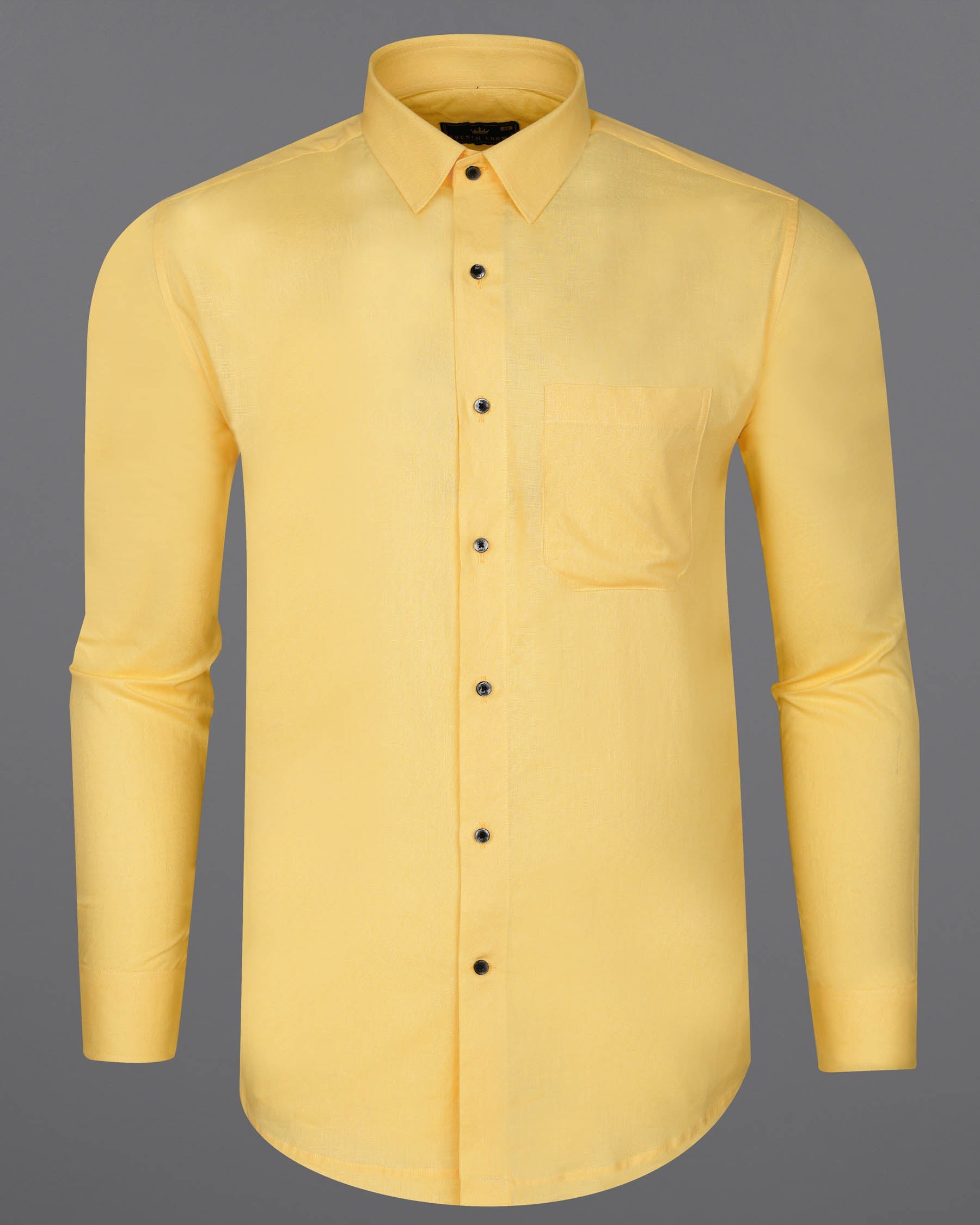 Arylide Yellow Luxurious Linen Shirt 8026-BLK-38,8026-BLK-H-38,8026-BLK-39,8026-BLK-H-39,8026-BLK-40,8026-BLK-H-40,8026-BLK-42,8026-BLK-H-42,8026-BLK-44,8026-BLK-H-44,8026-BLK-46,8026-BLK-H-46,8026-BLK-48,8026-BLK-H-48,8026-BLK-50,8026-BLK-H-50,8026-BLK-52,8026-BLK-H-52 