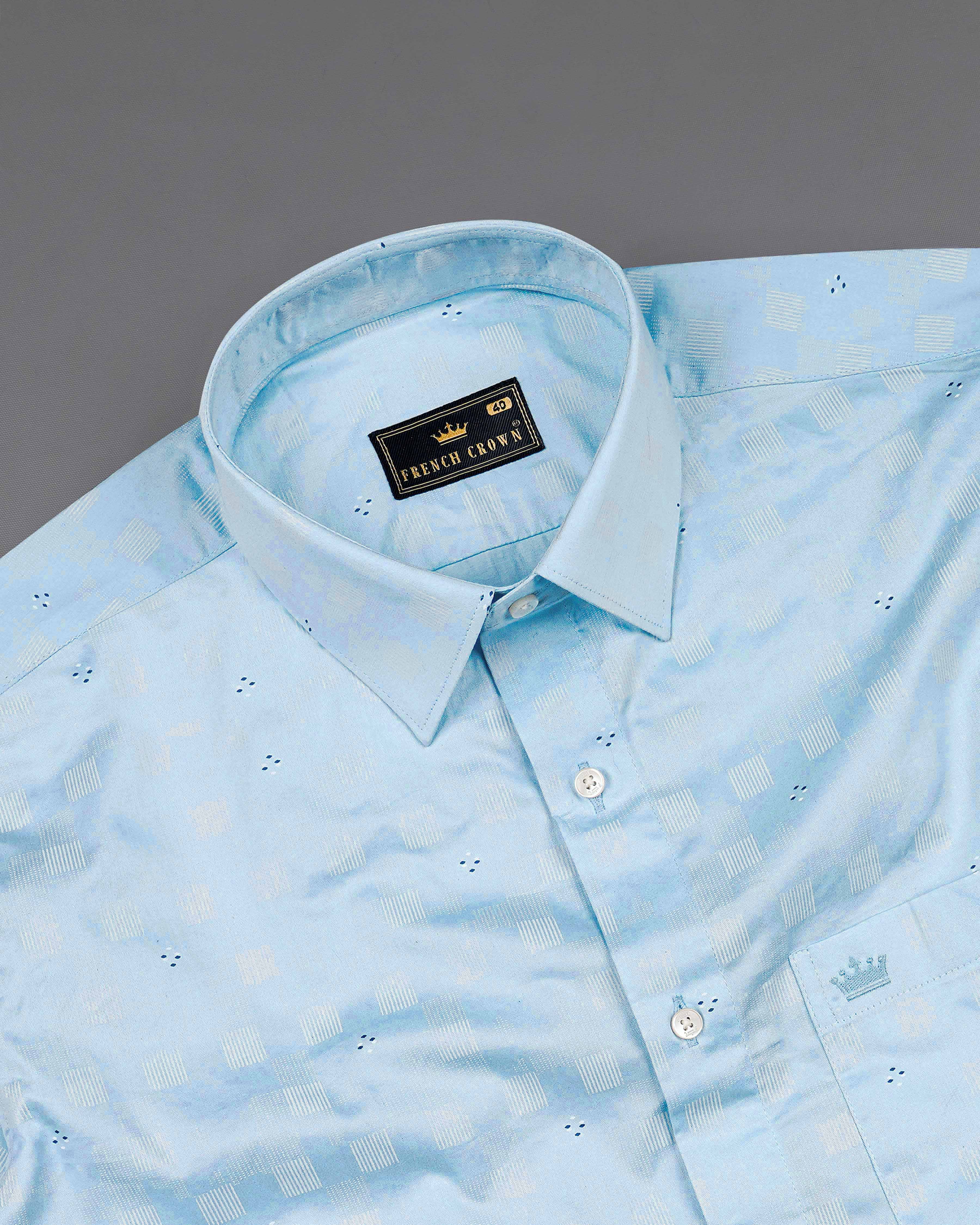 Tropical Blue Printed Super Soft Premium Cotton Shirt