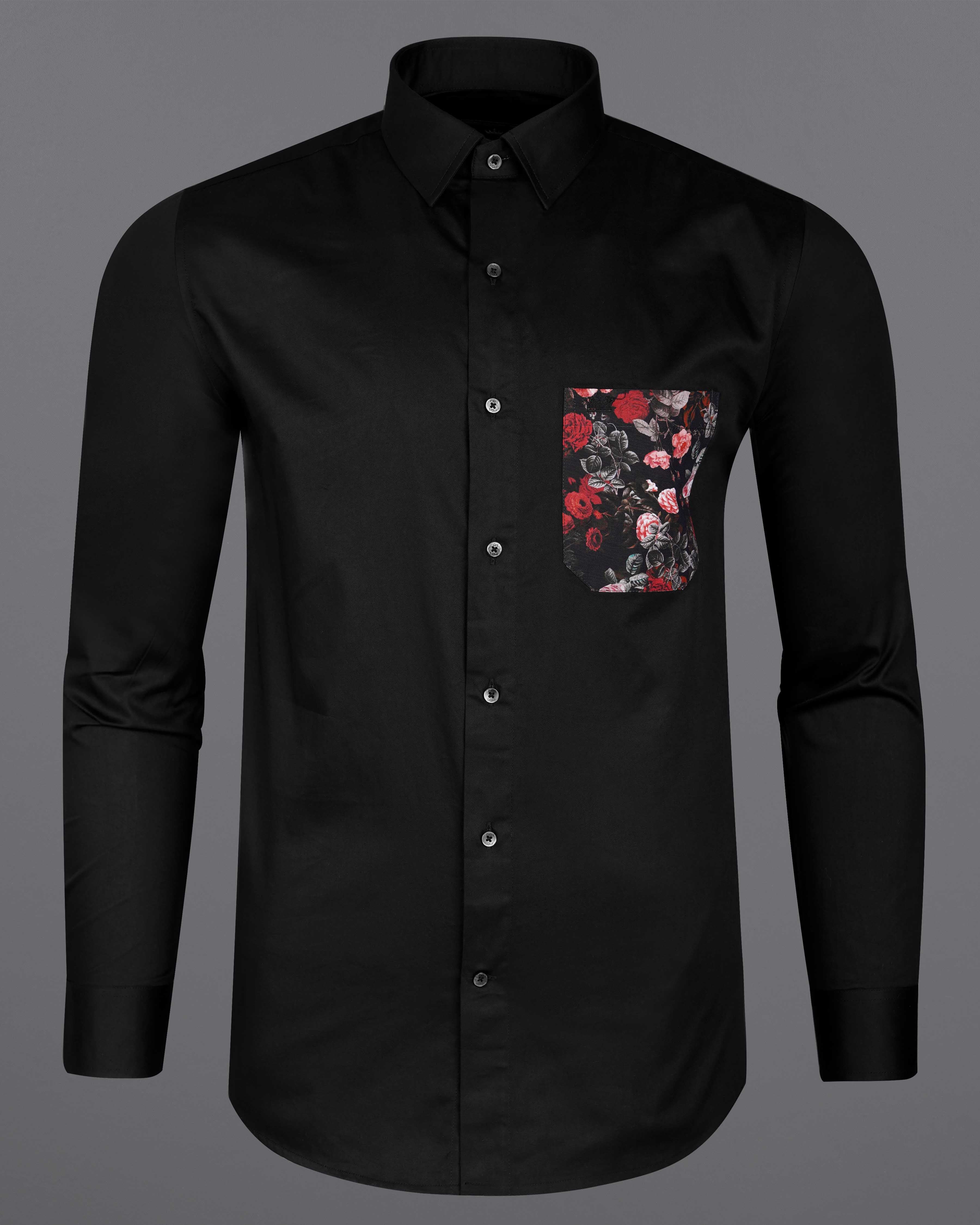  Jade Black with Floral Printed Pocket Super Soft Premium Cotton Designer Shirt 8039-BLK-P310-38,8039-BLK-P310-38,8039-BLK-P310-39,8039-BLK-P310-39,8039-BLK-P310-40,8039-BLK-P310-40,8039-BLK-P310-42,8039-BLK-P310-42,8039-BLK-P310-44,8039-BLK-P310-44,8039-BLK-P310-46,8039-BLK-P310-46,8039-BLK-P310-48,8039-BLK-P310-48,8039-BLK-P310-50,8039-BLK-P310-50,8039-BLK-P310-52,8039-BLK-P310-52