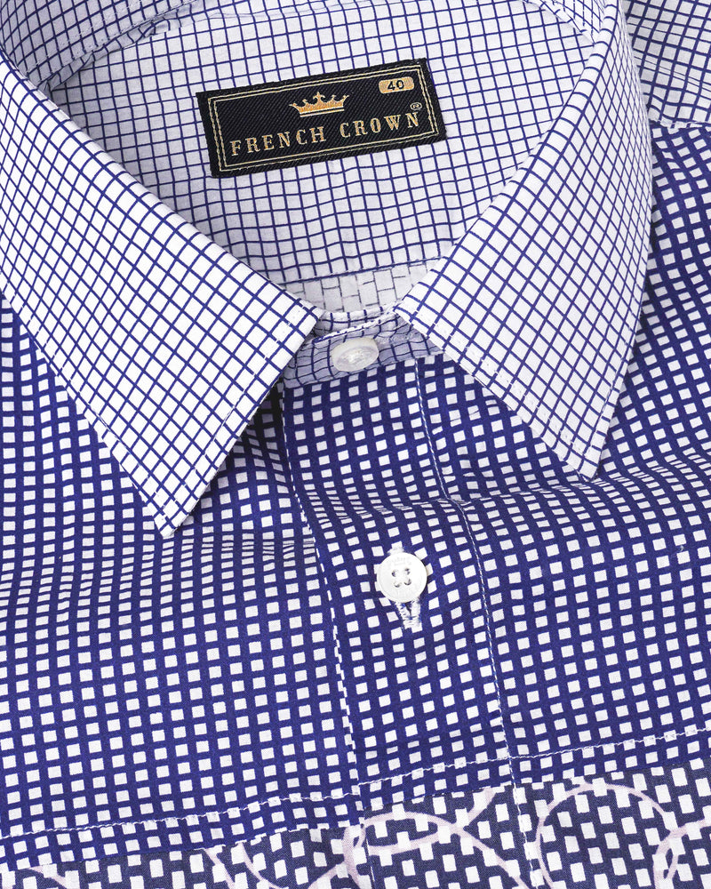 Meteorite Blue and White Premium Cotton Designer Block Shirt 8050-P112-38,8050-P112-38,8050-P112-39,8050-P112-39,8050-P112-40,8050-P112-40,8050-P112-42,8050-P112-42,8050-P112-44,8050-P112-44,8050-P112-46,8050-P112-46,8050-P112-48,8050-P112-48,8050-P112-50,8050-P112-50,8050-P112-52,8050-P112-52