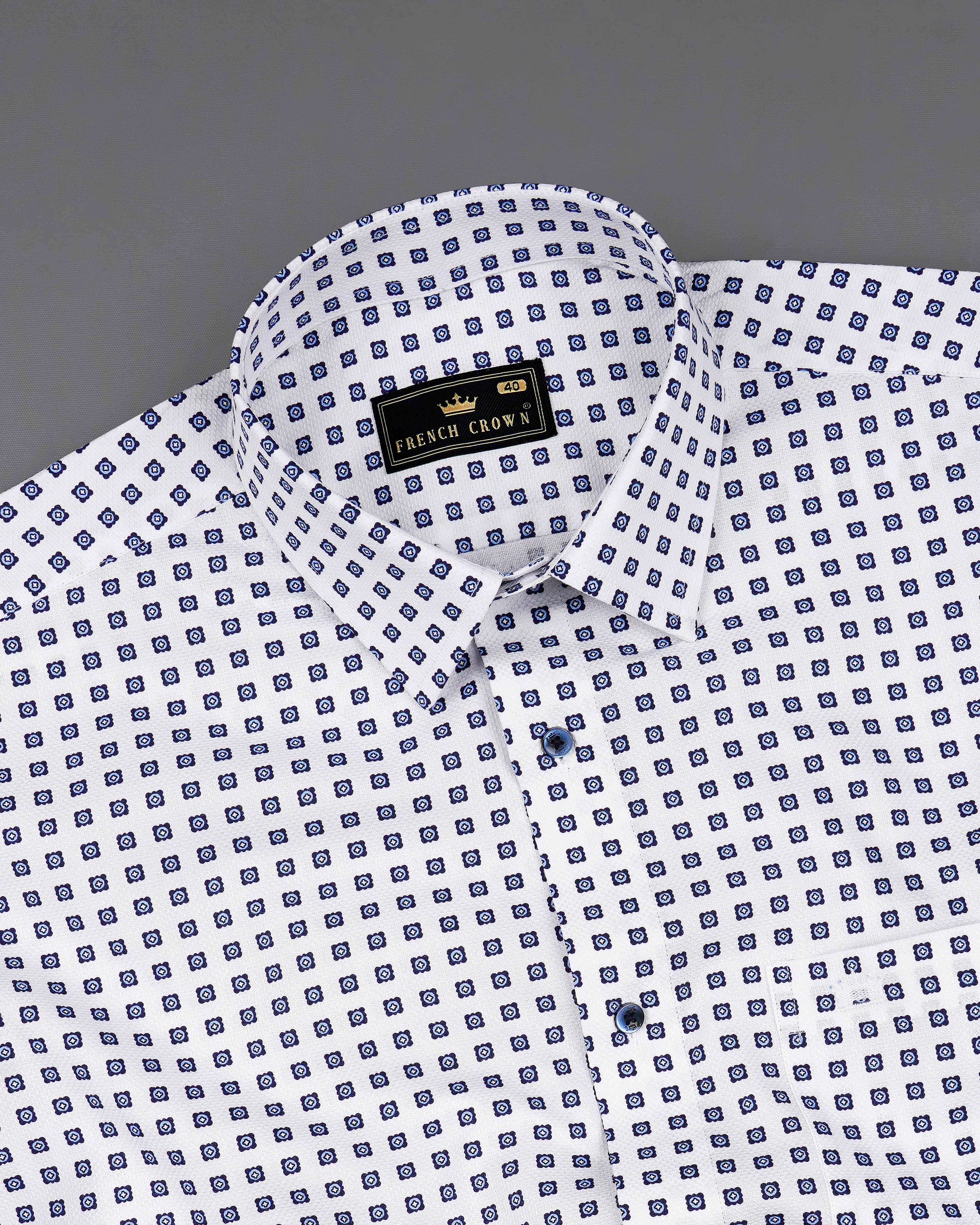 Bright White with Ebony Clay Navy Blue Box Dobby Textured Premium Giza Cotton Shirt 8064-BLE-38,8064-BLE-38,8064-BLE-39,8064-BLE-39,8064-BLE-40,8064-BLE-40,8064-BLE-42,8064-BLE-42,8064-BLE-44,8064-BLE-44,8064-BLE-46,8064-BLE-46,8064-BLE-48,8064-BLE-48,8064-BLE-50,8064-BLE-50,8064-BLE-52,8064-BLE-52