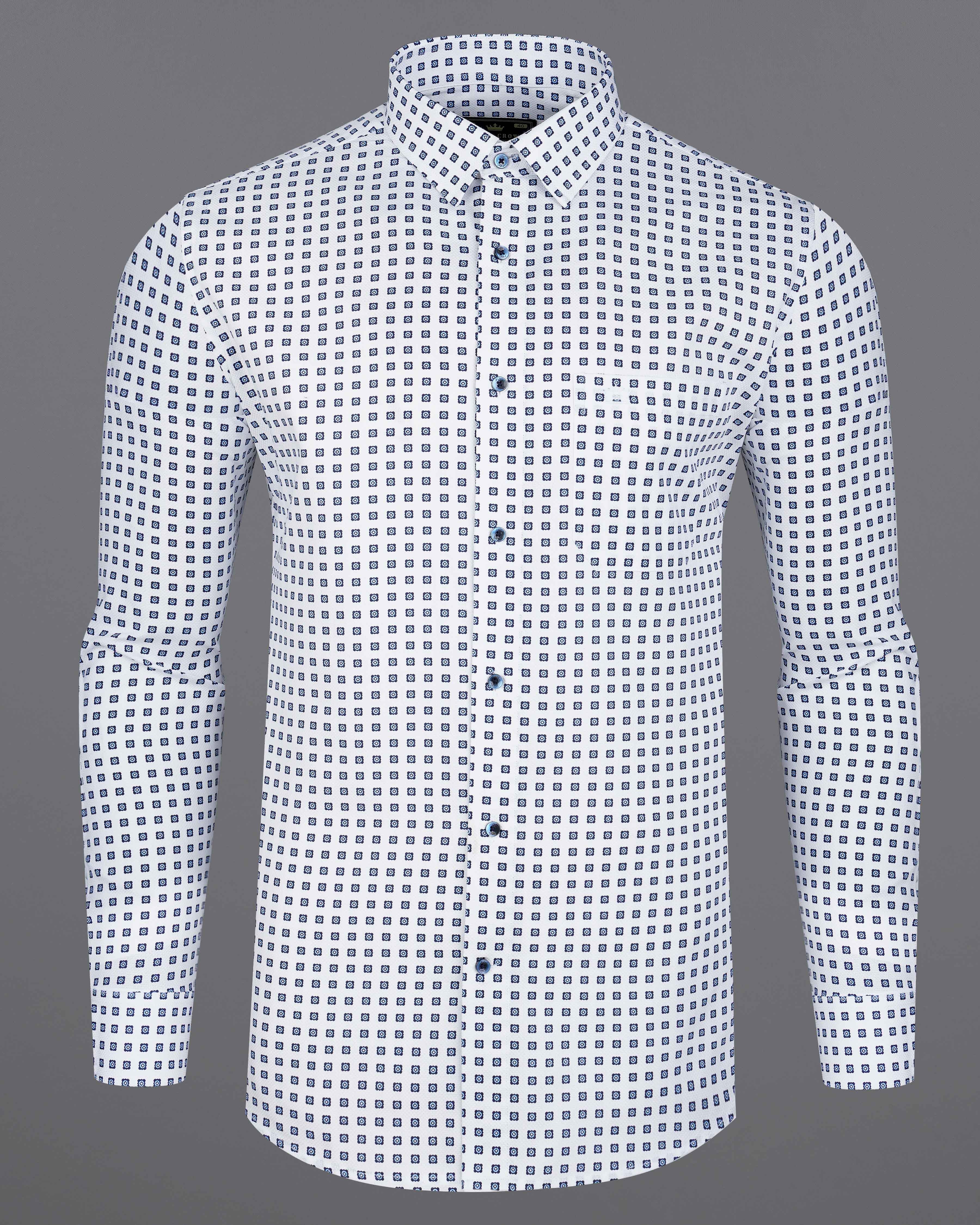 Bright White with Ebony Clay Navy Blue Box Dobby Textured Premium Giza Cotton Shirt 8064-BLE-38,8064-BLE-38,8064-BLE-39,8064-BLE-39,8064-BLE-40,8064-BLE-40,8064-BLE-42,8064-BLE-42,8064-BLE-44,8064-BLE-44,8064-BLE-46,8064-BLE-46,8064-BLE-48,8064-BLE-48,8064-BLE-50,8064-BLE-50,8064-BLE-52,8064-BLE-52