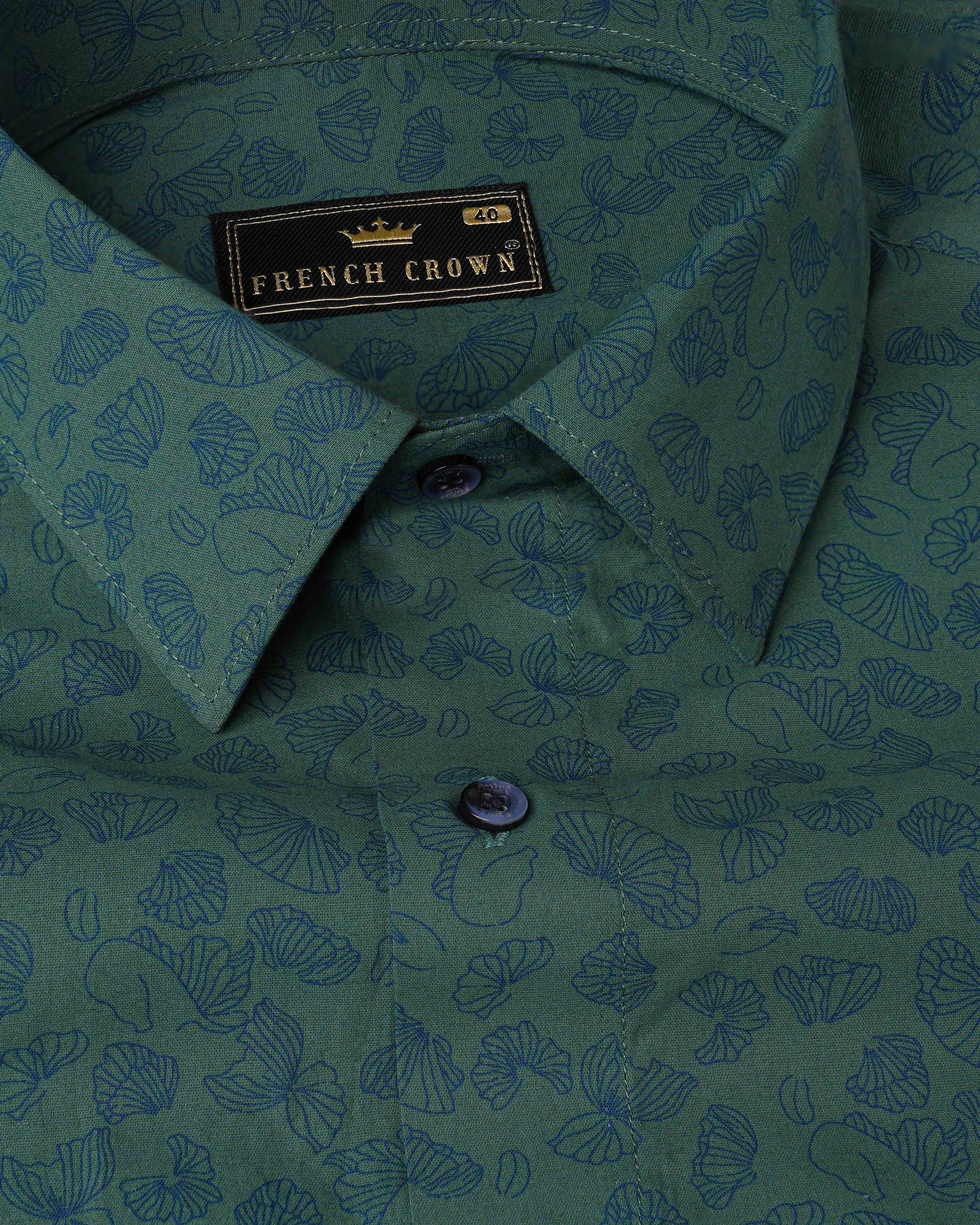 Limed Spruce Sea Green With Floral Printed Premium Cotton Shirt 8076-BLE-38,8076-BLE-38,8076-BLE-39,8076-BLE-39,8076-BLE-40,8076-BLE-40,8076-BLE-42,8076-BLE-42,8076-BLE-44,8076-BLE-44,8076-BLE-46,8076-BLE-46,8076-BLE-48,8076-BLE-48,8076-BLE-50,8076-BLE-50,8076-BLE-52,8076-BLE-52