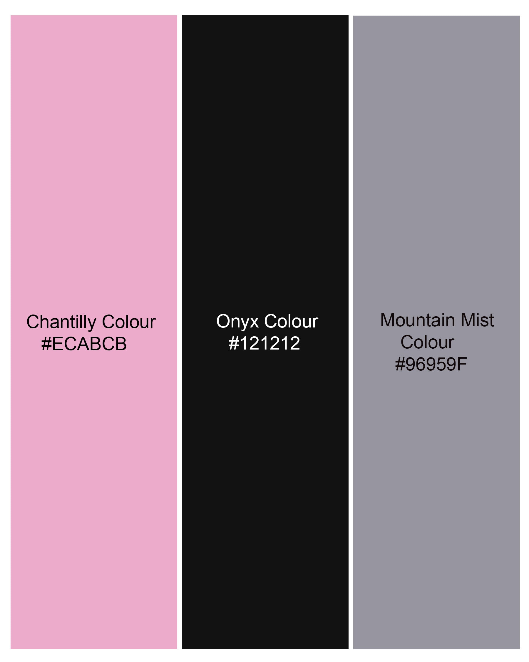 Chantilly Pink with Jade Black Ditsy Dobby Textured Premium Giza Cotton Designer Shirt 8113-P216-38, 8113-P216-H-38, 8113-P216-39, 8113-P216-H-39, 8113-P216-40, 8113-P216-H-40, 8113-P216-42, 8113-P216-H-42, 8113-P216-44, 8113-P216-H-44, 8113-P216-46, 8113-P216-H-46, 8113-P216-48, 8113-P216-H-48, 8113-P216-50, 8113-P216-H-50, 8113-P216-52, 8113-P216-H-52